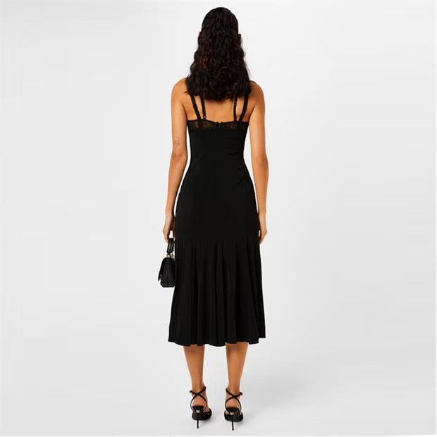 Dolce & Gabbana o1g2r1mq1024 Lace Midi Dress in Nero Size S / US 4 / IT 40 - 5 Thumbnail
