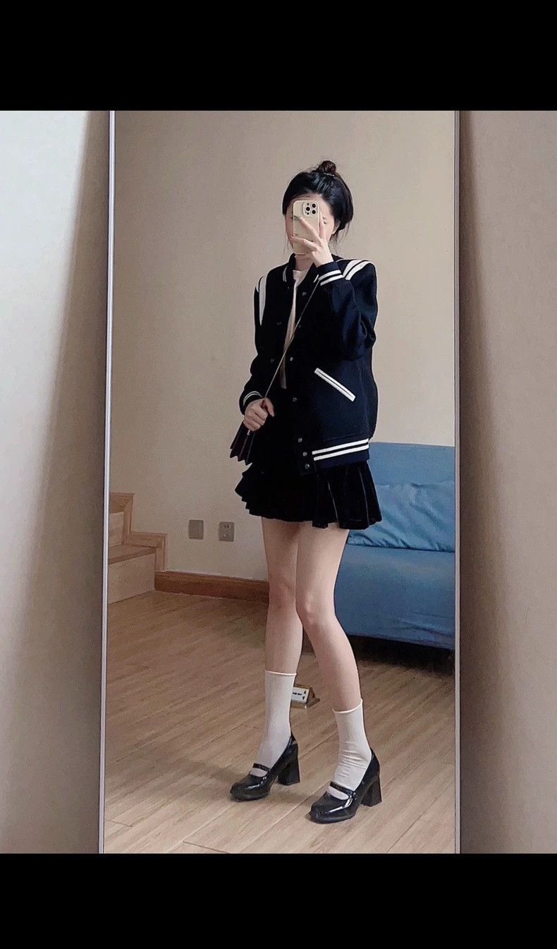 Saint Laurent Paris Saint Laurent Paris Saint Laurent Striped Baseball Jacket Size S / US 4 / IT 40 - 7 Thumbnail