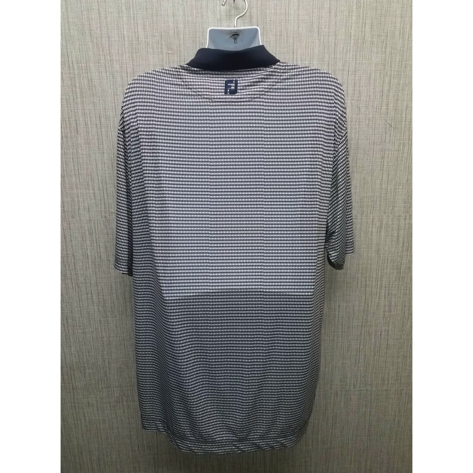 Footjoy FootJoy Golf Polo Mens L Blue White Pattern Polo Shirt Size US L / EU 52-54 / 3 - 5 Thumbnail