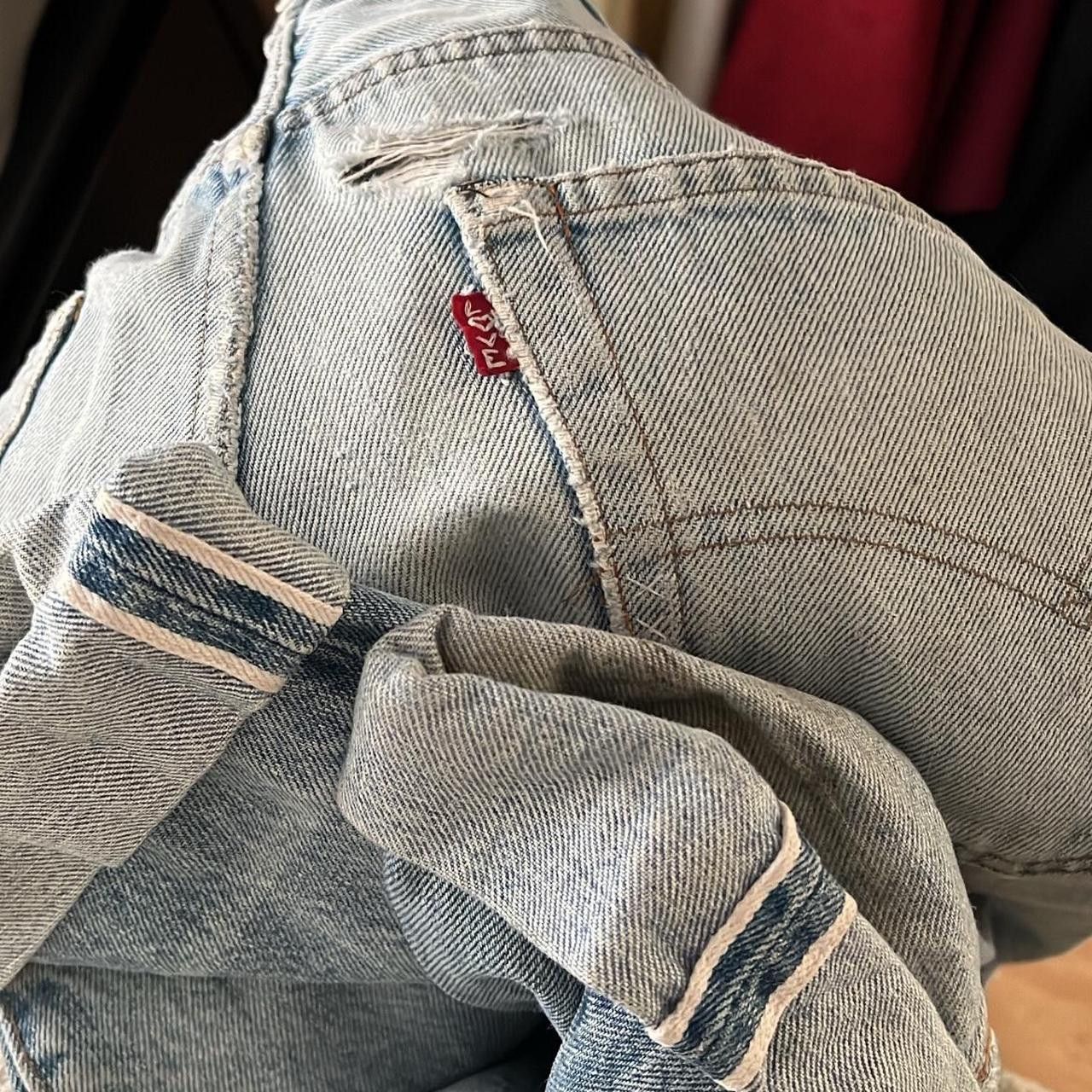 Levi's × Vintage Vintage Levis 501 Selvedge Size US 32 / EU 48 - 3 Thumbnail
