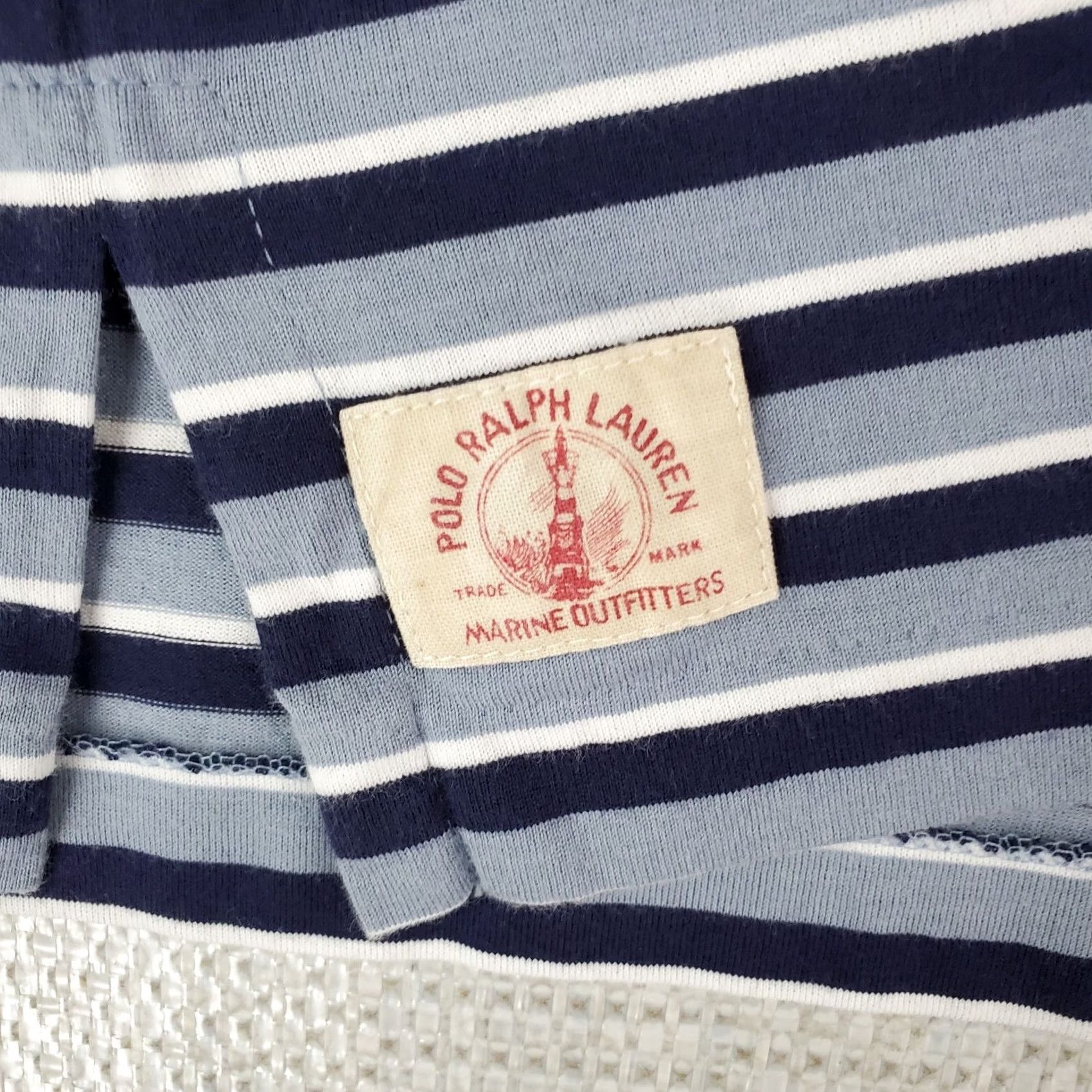 Polo Ralph Lauren Polo Ralph Lauren Polo Shirt Slim Fit Blue 100% Cotton Marine Outfitters New With Tags Mens Adult Medium Blue/White Stripes Size US M / EU 48-50 / 2 - 5 Thumbnail