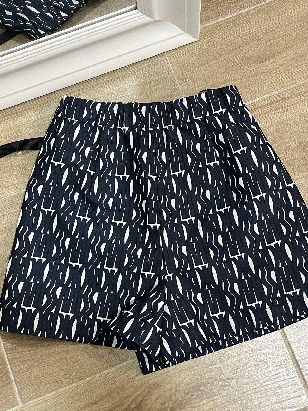Dior Miss Dior Technical Monogram Taffeta Jacquard Navy Motif Size 25" / US 0 / IT 36 - 6 Thumbnail