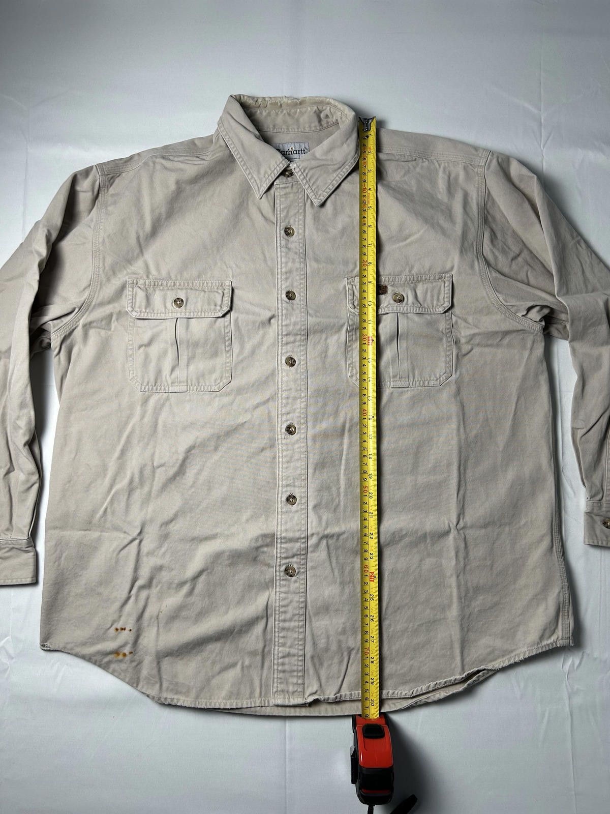 Carhartt Carhartt Pocket Shirt Heavyweight Overshirt Workwear Beige Size US XL / EU 56 / 4 - 8 Thumbnail