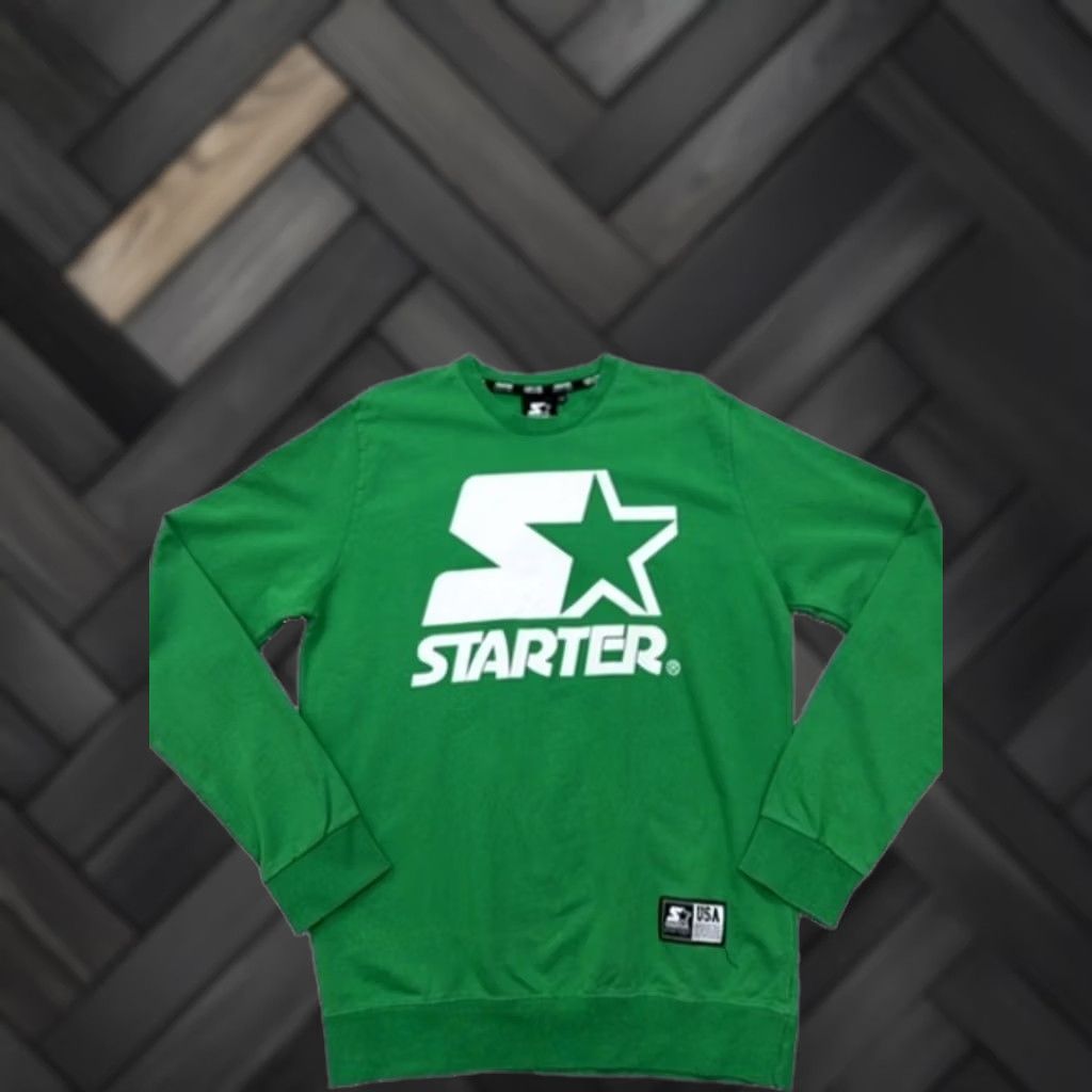 Starter Starter Black Label Green Crewneck Sweatshirt M Italy Cotton Long Sleeve Shirt Unisex Adult Womens Mens Size US M / EU 48-50 / 2 - 1 Thumbnail
