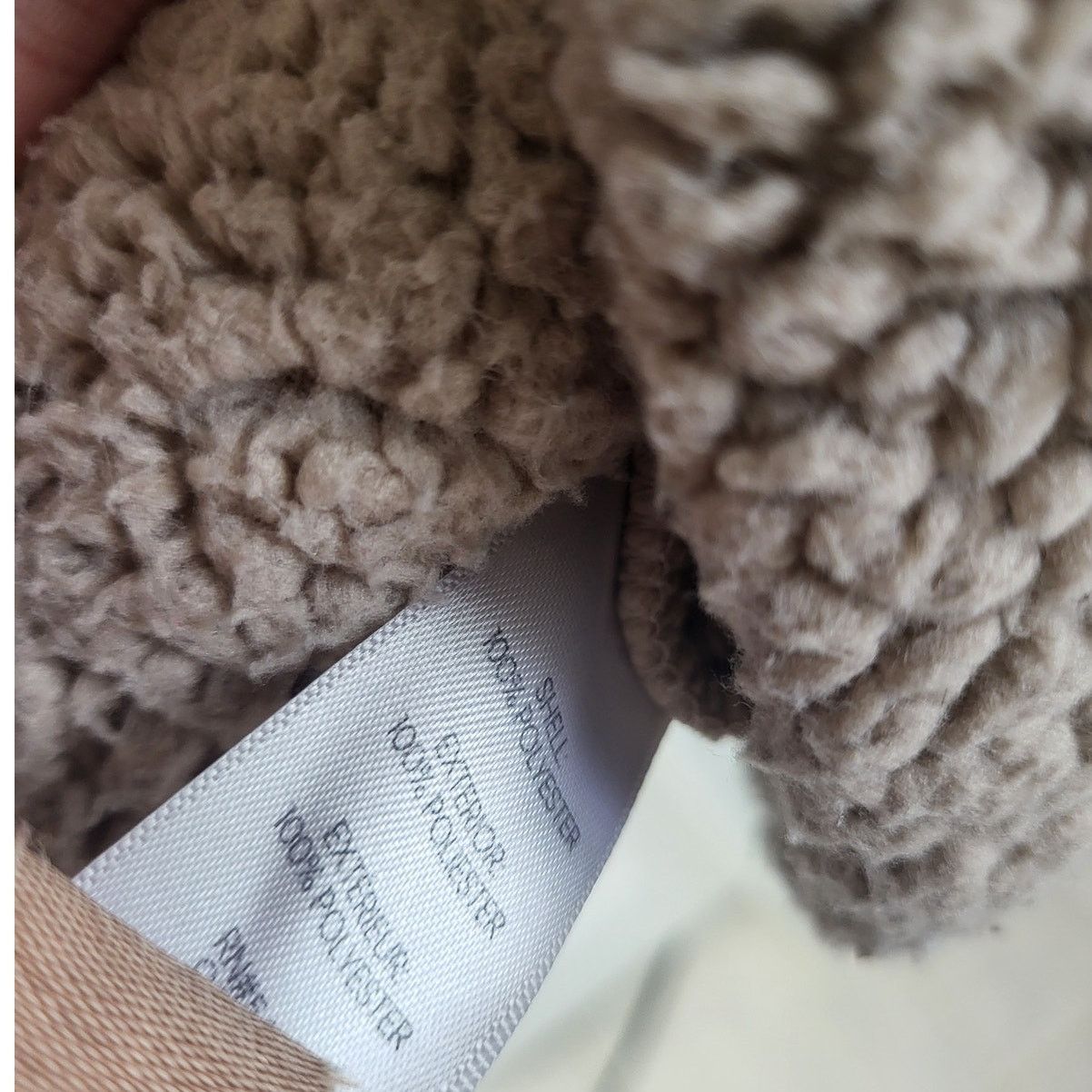 Calvin Klein Calvin Klein Tan Front Zip Sherpa Jacket - XS Size XS / US 0-2 / IT 36-38 - 5 Thumbnail