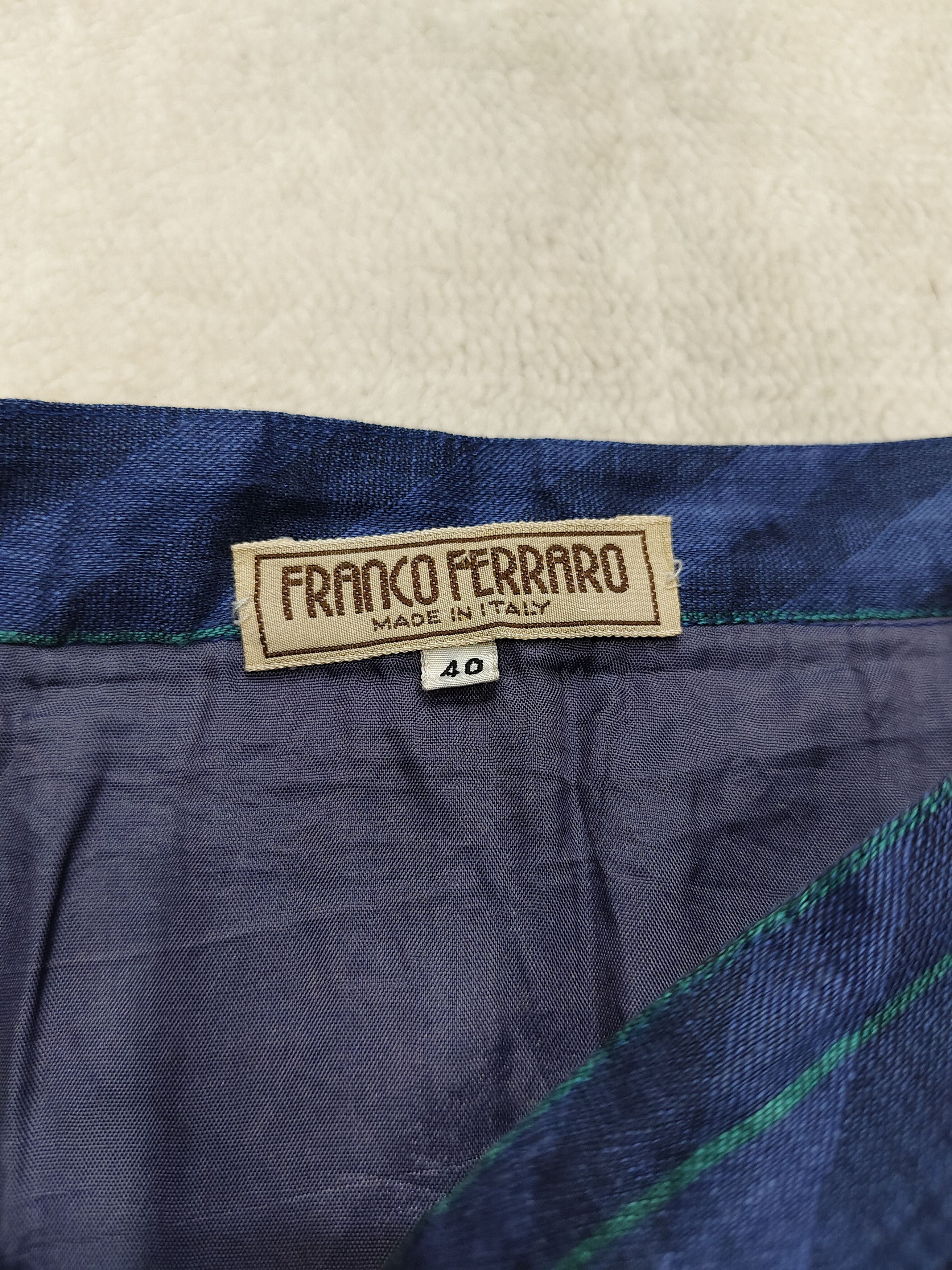 Vintage RARE 🇮🇹 Vtg 80s Franco Ferraro Striped Midi Skirt Size 27" / US 4 / IT 40 - 10 Thumbnail