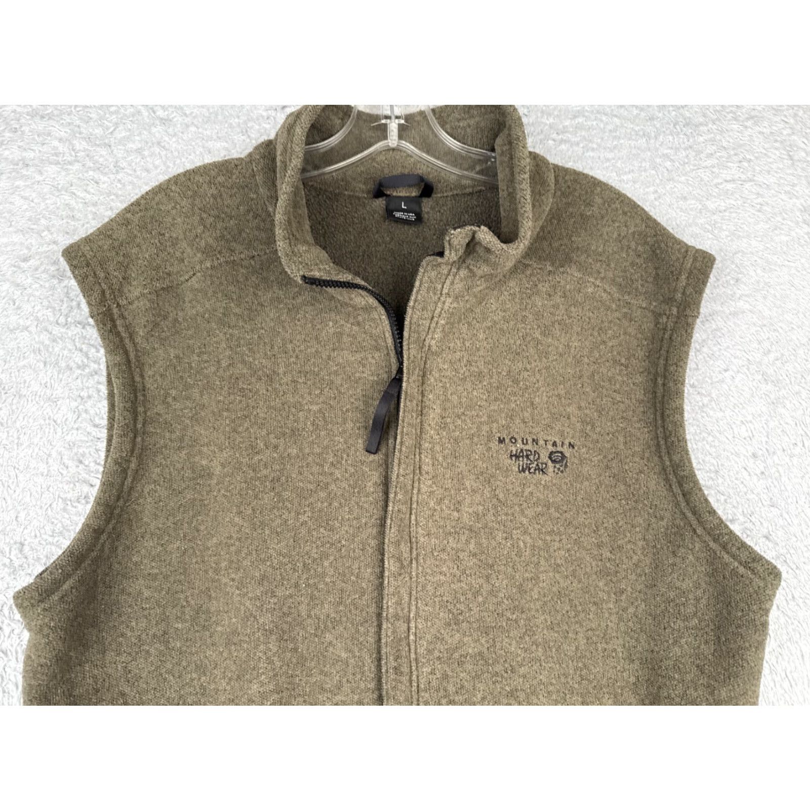 Mountain Hardwear Mountain Hardwear Vest Women L Beige Knit Shell Mock Neck Full Zip Polyester Size L / US 10 / IT 46 - 7 Thumbnail