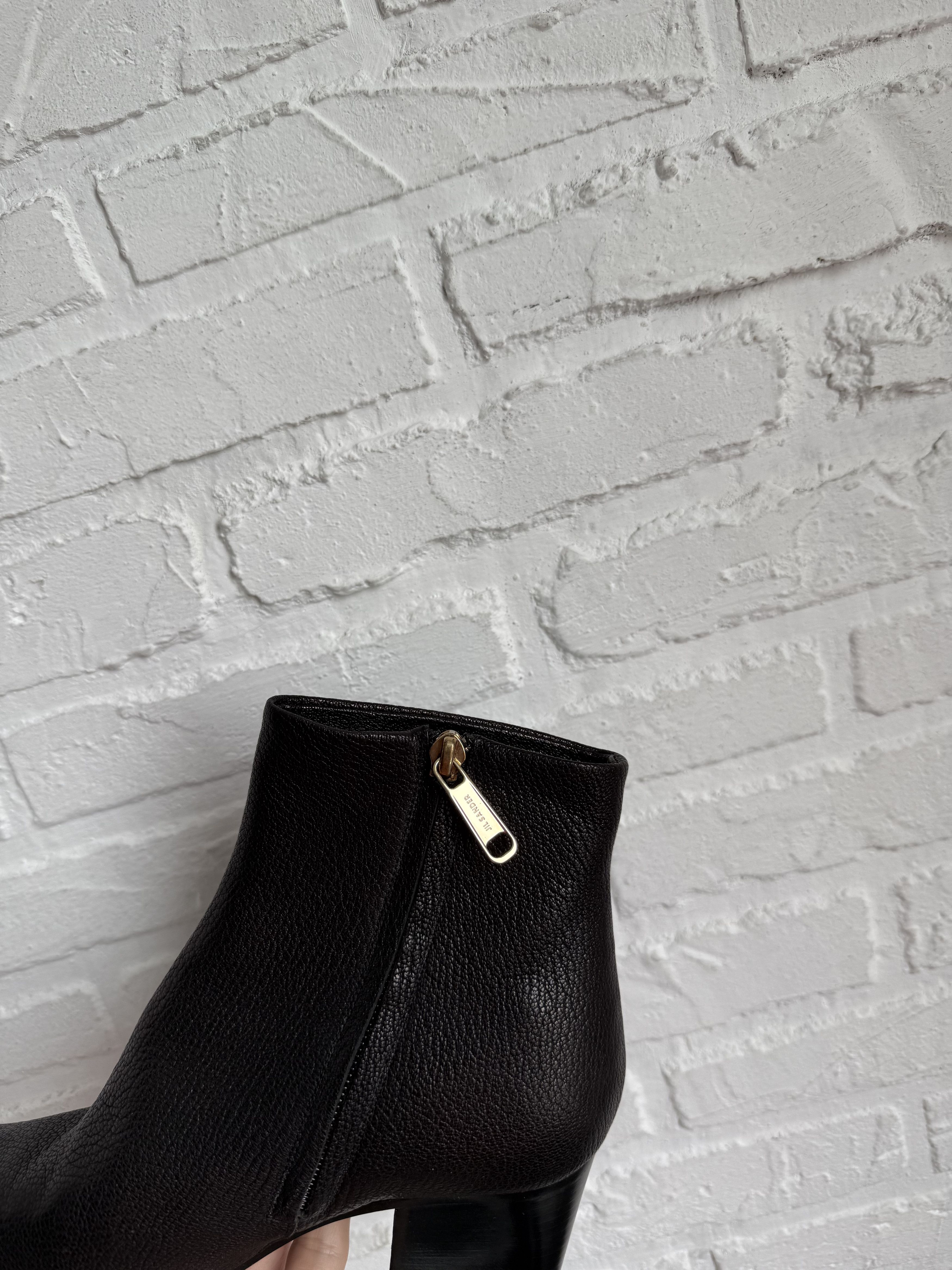 Jil Sander Jil Sander Black Leather Ankle Boots Size US 6 / IT 36 - 5 Thumbnail