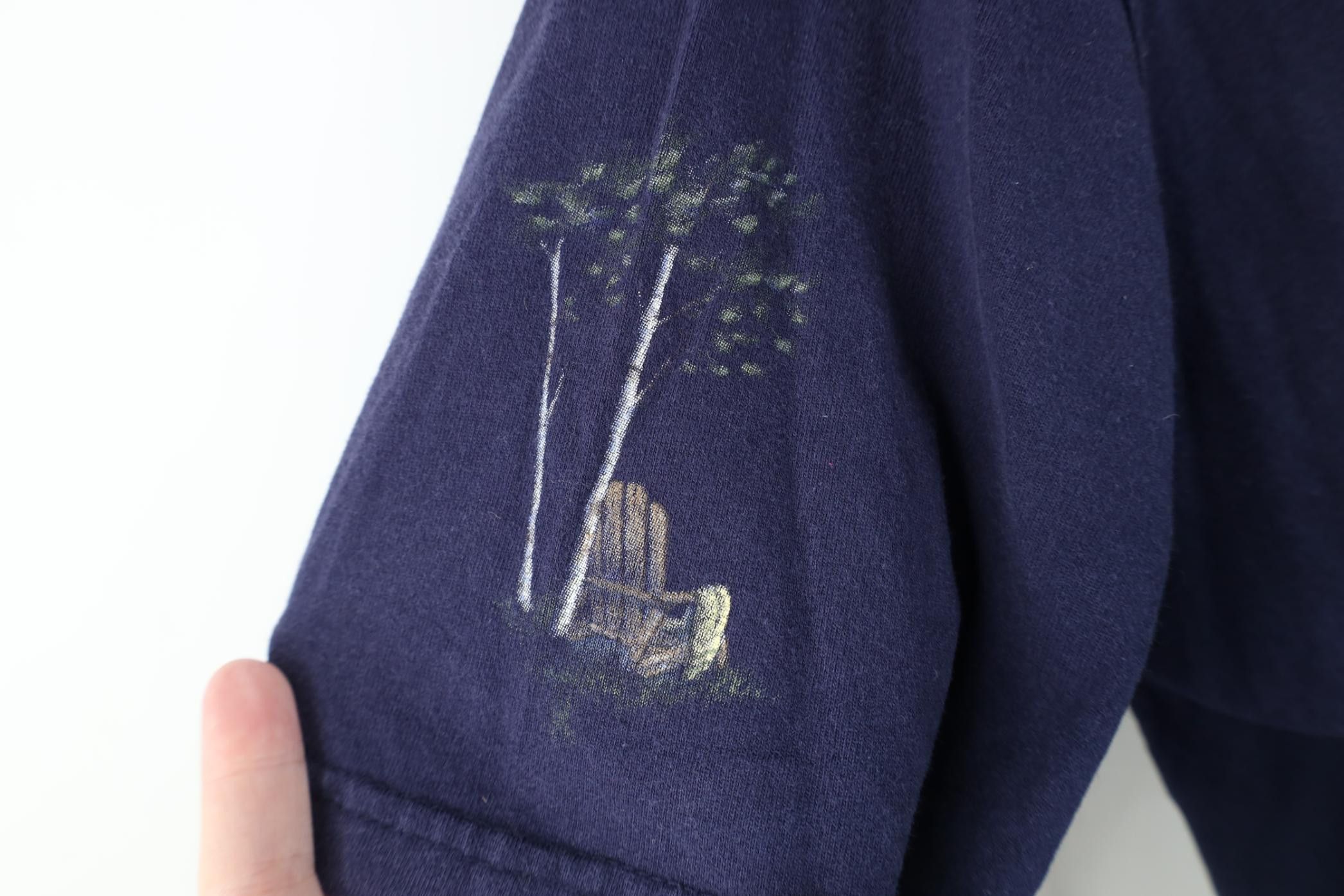 Vintage Vintage 90s Streetwear Country House Nature T-Shirt Blue Size L / US 10 / IT 46 - 5 Thumbnail