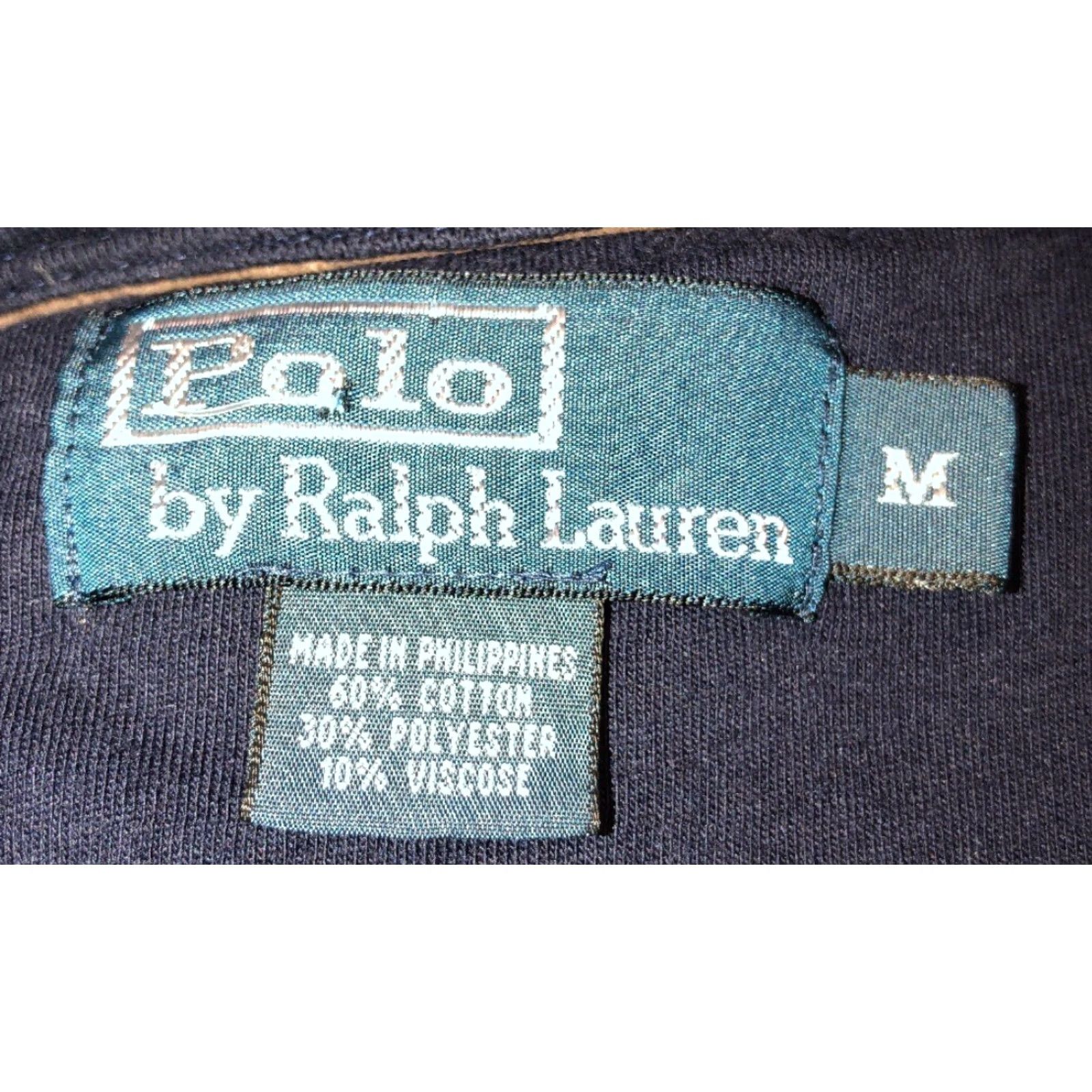 Polo Ralph Lauren VINTAGE Polo Ralph Lauren Sweater Men Size Medium Navy Blue Cotton Casual M Size US M / EU 48-50 / 2 - 5 Thumbnail