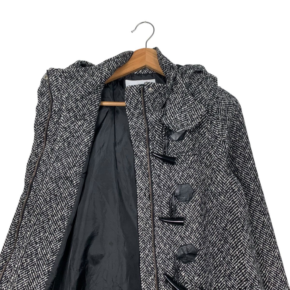 SLY SLY Herringbone Duffle Coat Jacket #1696-C75 Size M / US 6-8 / IT 42-44 - 11 Thumbnail