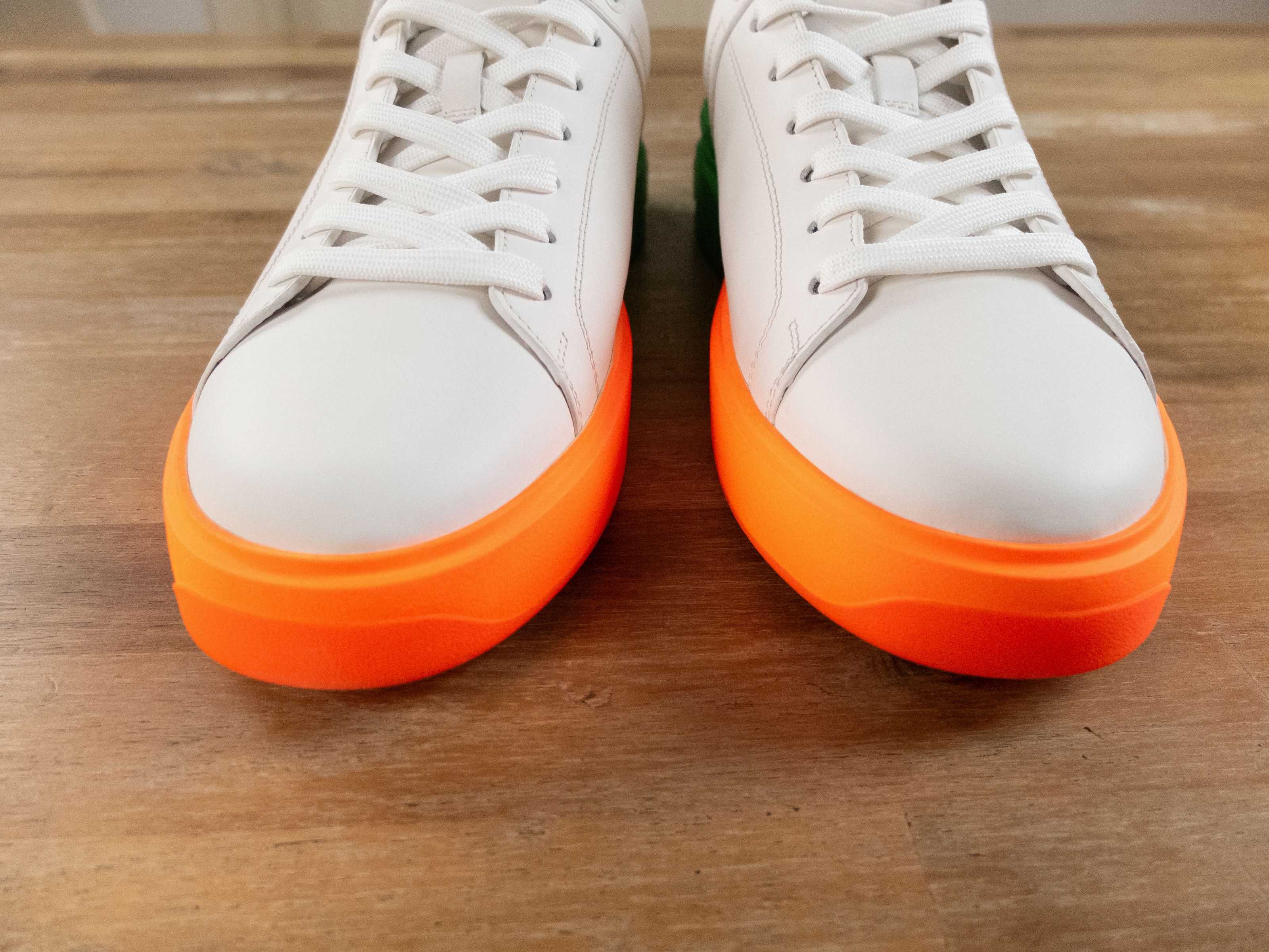 Balmain BALMAIN B-court white colorblock sole leather sneakers 11 44 Size US 11 / EU 44 - 5 Thumbnail