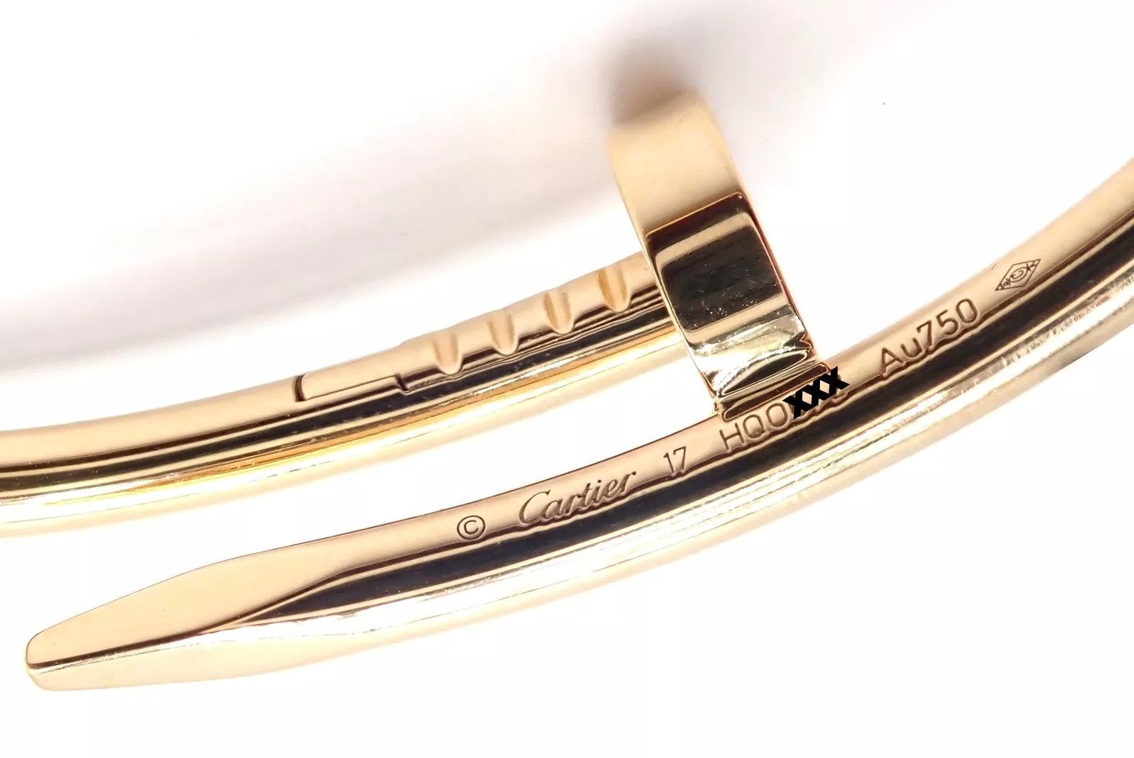 Cartier Cartier Juste 18k Yellow Gold Bangle Bracelet Size 17 Paper Size ONE SIZE - 13 Thumbnail