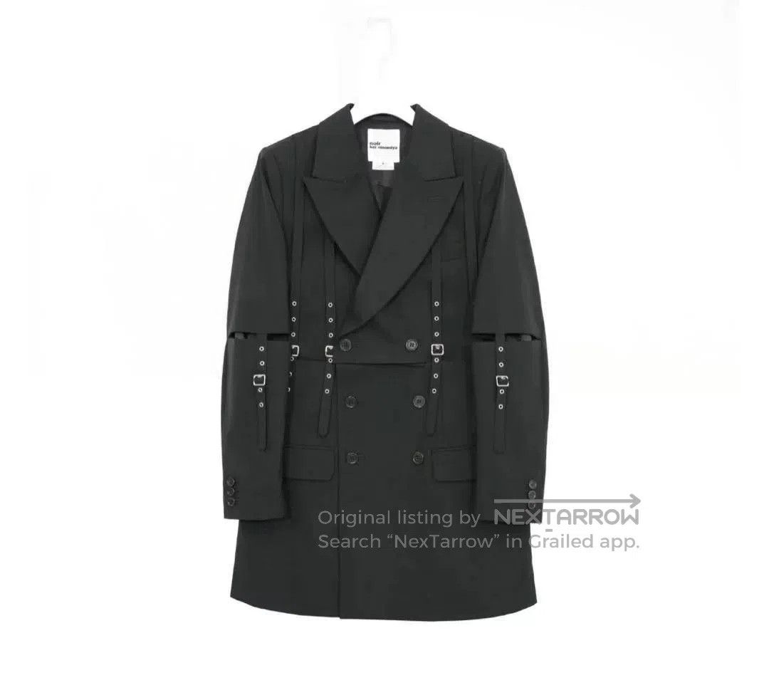 Noir Kei Ninomiya Noir Kei Ninomiya Black Wool Coat. Size M / US 6-8 / IT 42-44 - 8 Thumbnail