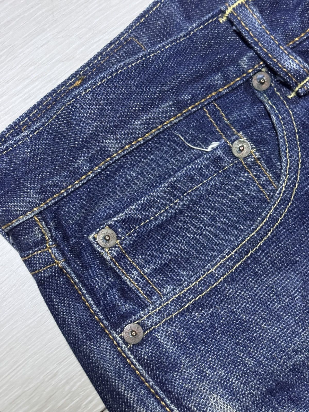 Levi's Vintage Levis 505 White Oak Cone Denim Blue Straight Jeans Size US 33 - 7 Thumbnail