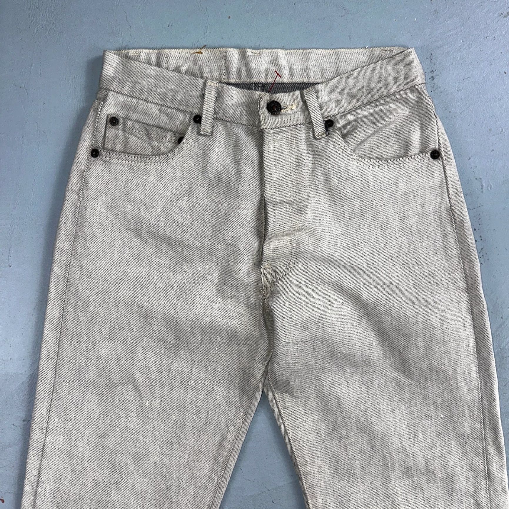 Levi's VINTAGE Levi's 501 Jeans Men 28x32 Gray Light Wash Straight 80s USA 90s Comfort Classic Button Closure Denim Cotton Regular Mid Rise Size US 28 / EU 44 - 2 Thumbnail