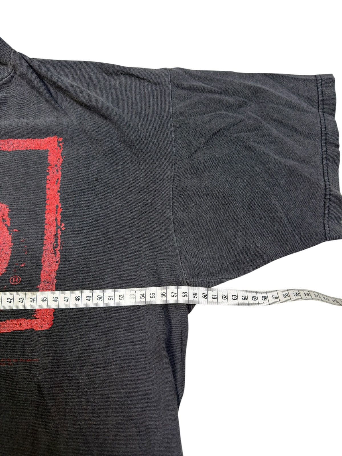 WCW/nWo *RARE* 1990s 90s NWO NEW WORLD ORDER BOXY DISTRESSED FADED Size US L / EU 52-54 / 3 - 5 Thumbnail