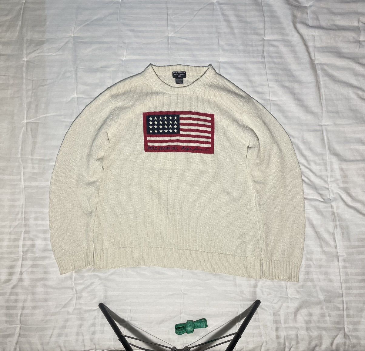 Polo Ralph Lauren Vintage Rare Polo Ralph Lauren American Flag Knight Sweater Size US L / EU 52-54 / 3 - 1 Thumbnail