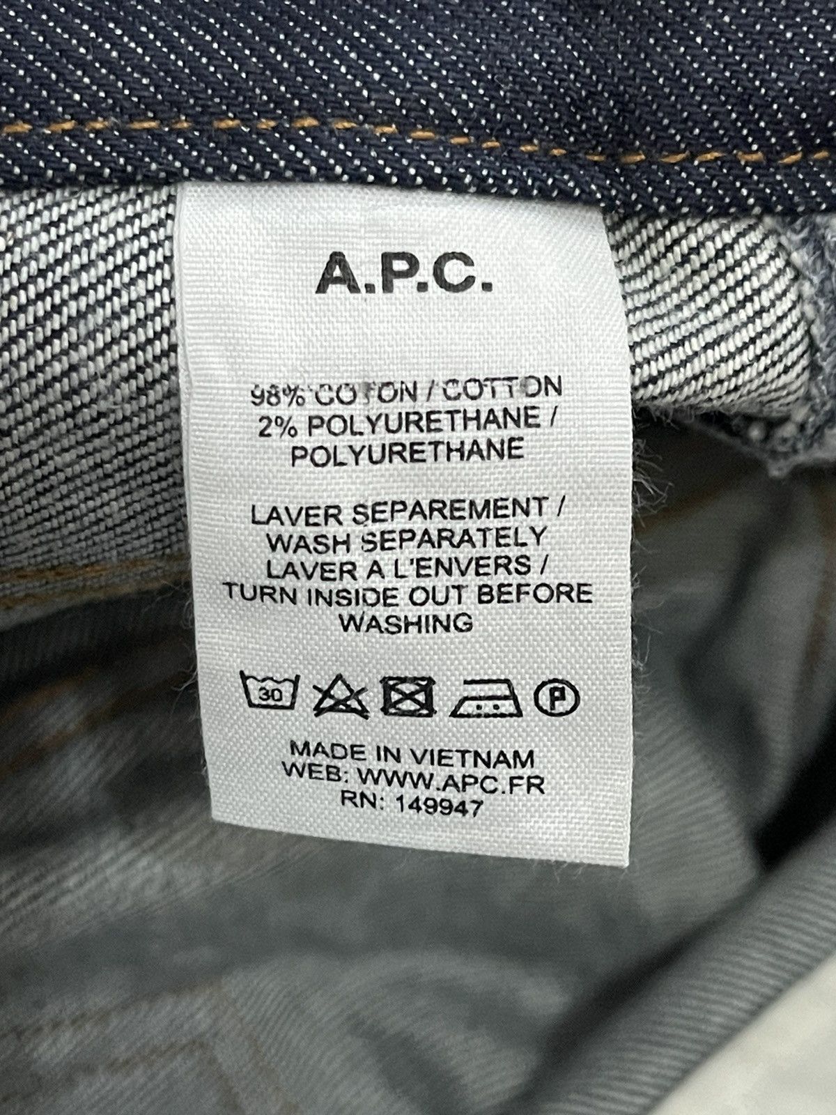 A.P.C. 💸BINDING OFFER💸 A.P.C Jean Droit Denim Jeans Size 26" / US 2 / IT 38 - 5 Thumbnail