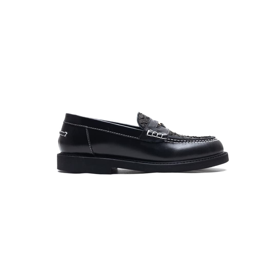 Simple Shoes Mens Combi Croco Loafer Black Size US 10 / EU 43 - 2 Thumbnail