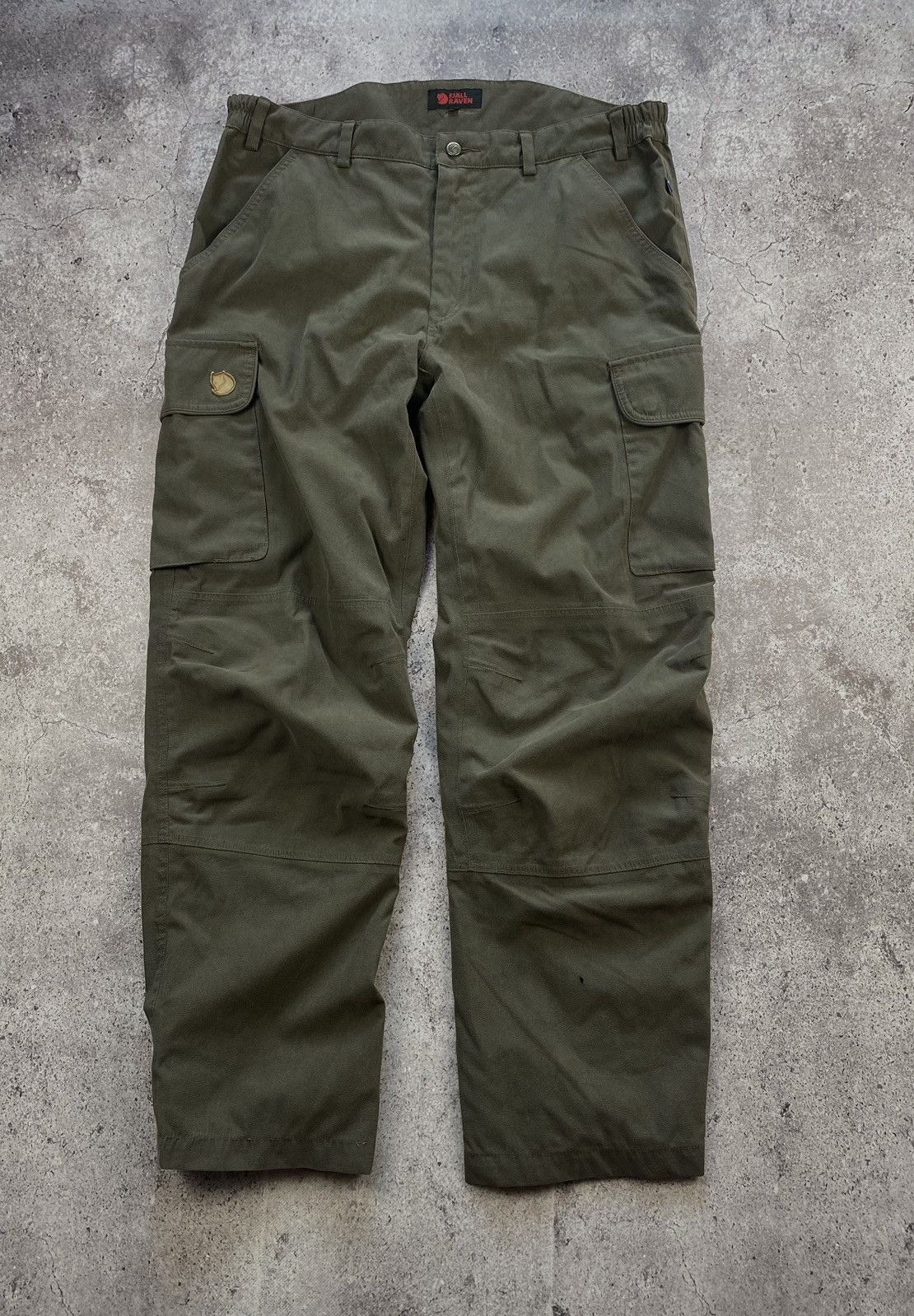 Vintage Fjällräven Cream Outdoor Cargo Trousers W36 L33