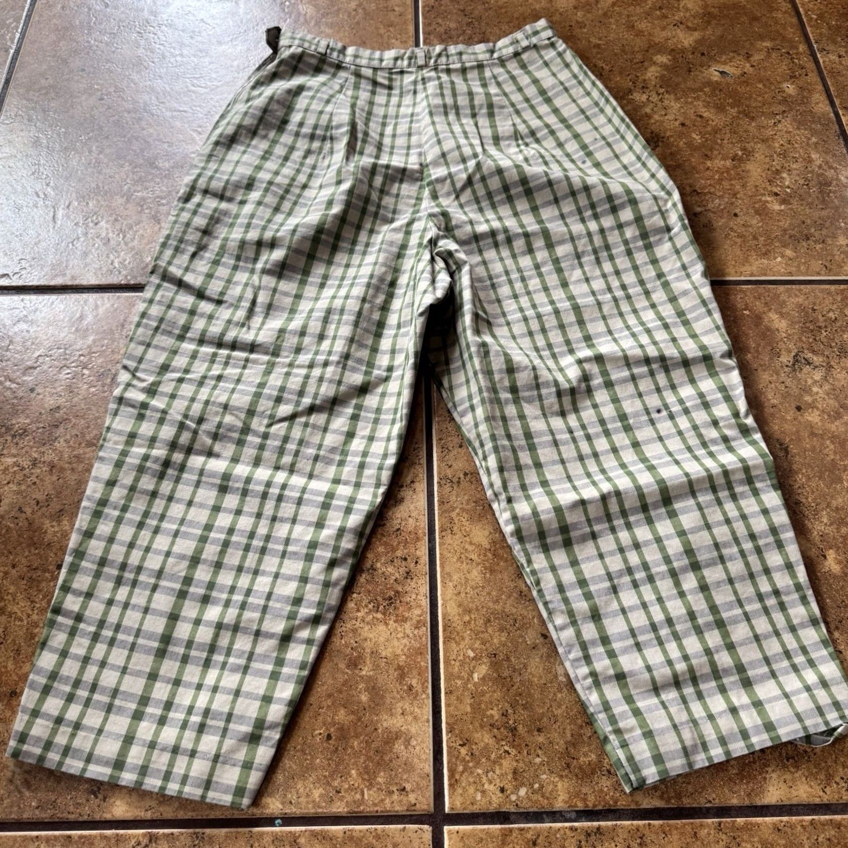 Vintage 1950s Side ZIP Pants Westernwear 40s Clam Digger Women’s plaid 26x19 Denim Ranch Maid Mens Womens Girls Boys Size 26" / US 2 / IT 38 - 3 Thumbnail