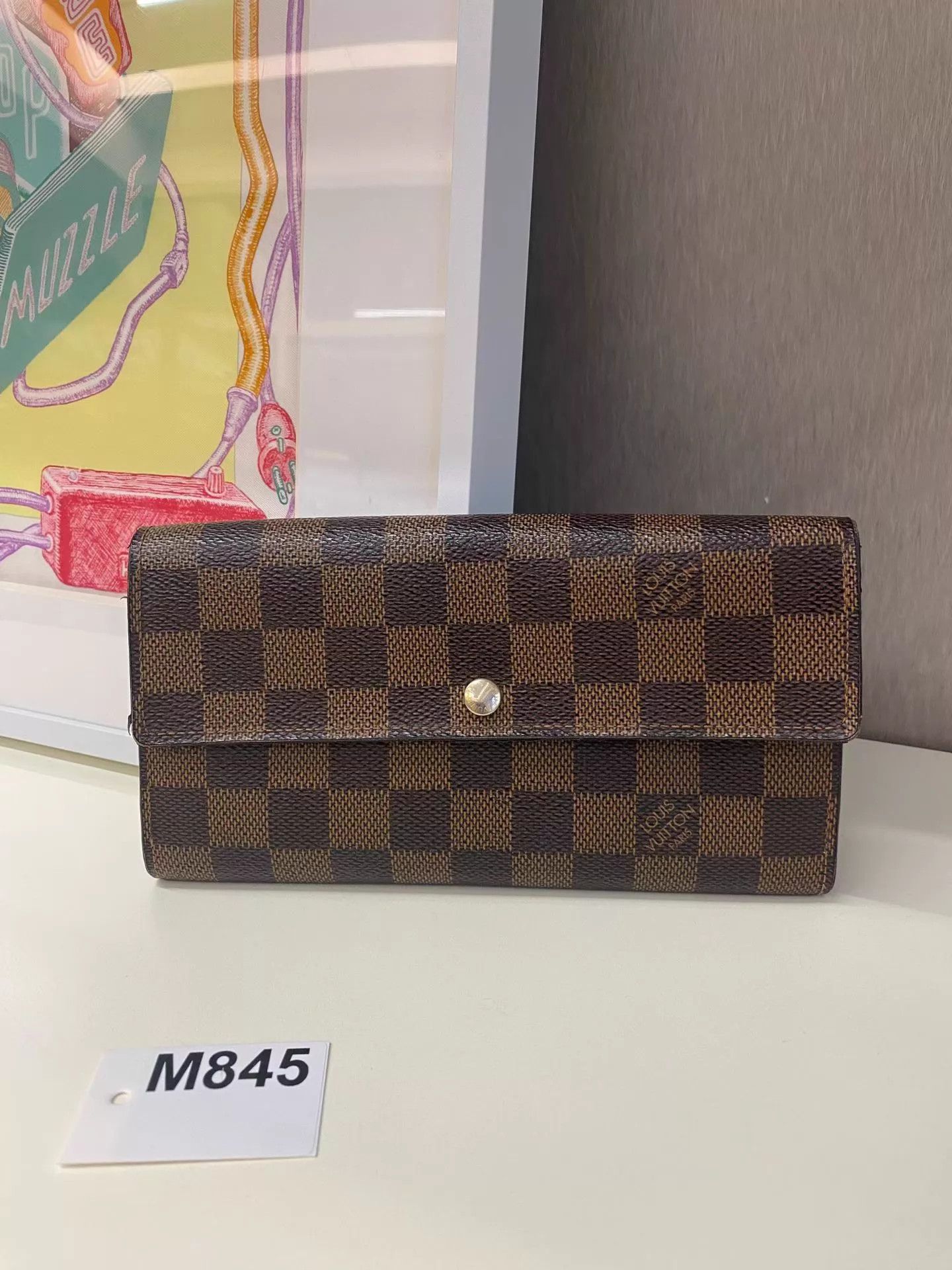 Louis Vuitton LV Damier Ebene Wallet 18.5x10 M845 Size ONE SIZE - 1 Thumbnail
