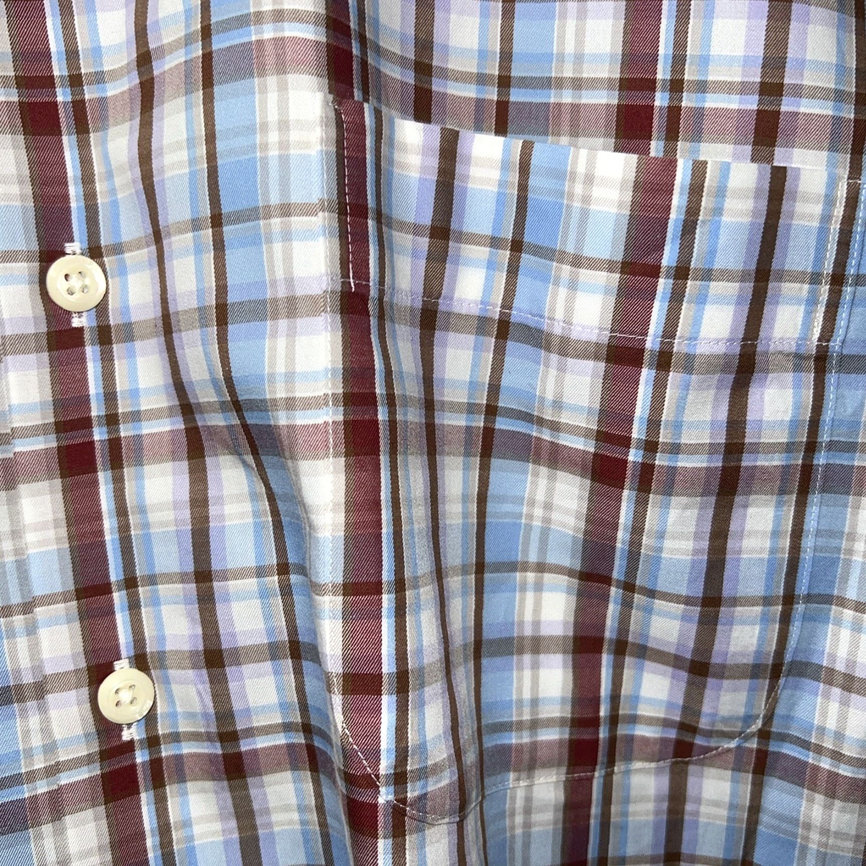 Peter Millar Peter Millar Shirt Mens XL Multicolor Plaid Button-Up Long Sleeve Size US XL / EU 56 / 4 - 4 Thumbnail