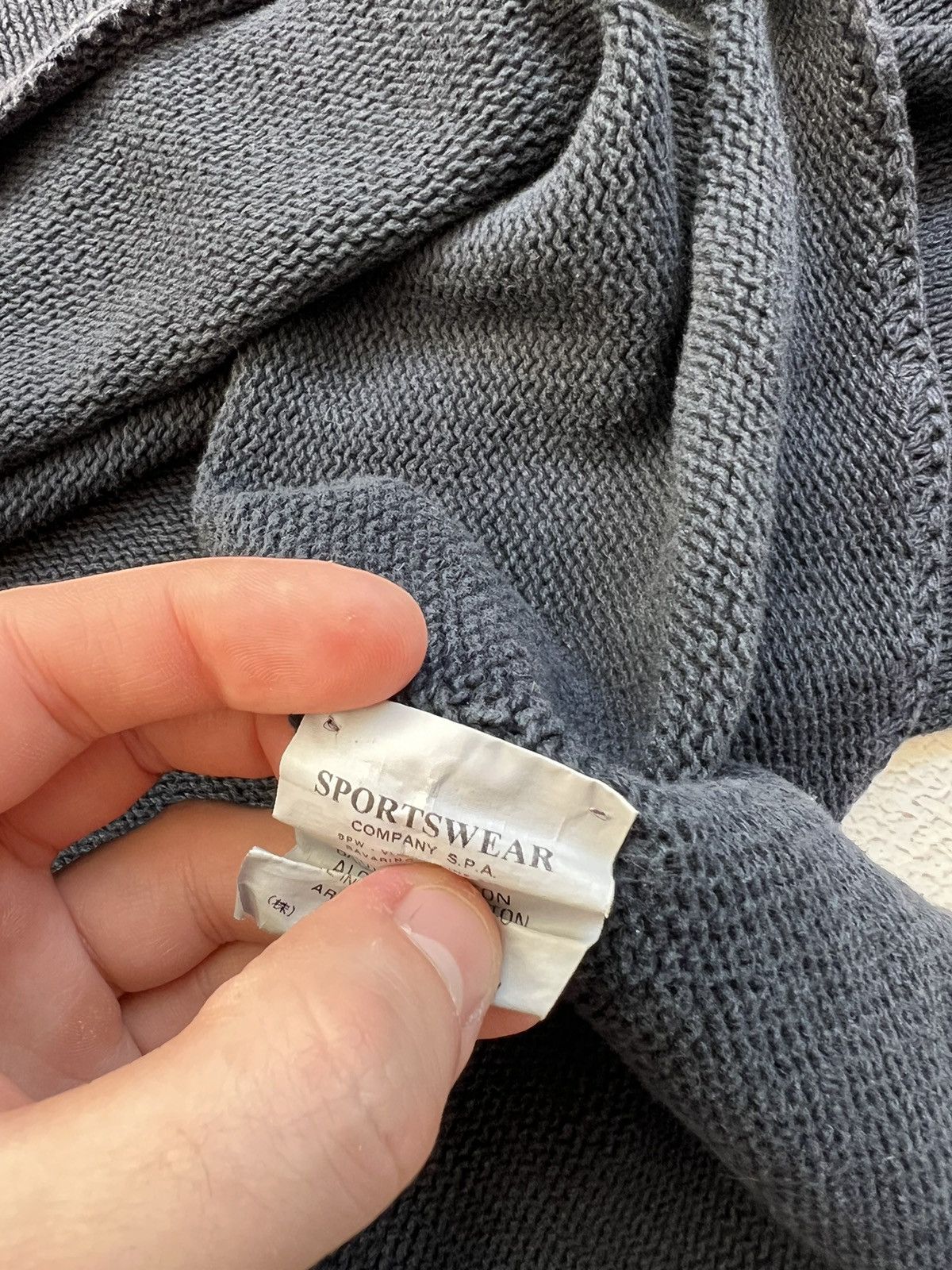 Massimo Osti × Stone Island × Vintage Stone Island Vintage Knit Sweater Size US XL / EU 56 / 4 - 11 Thumbnail