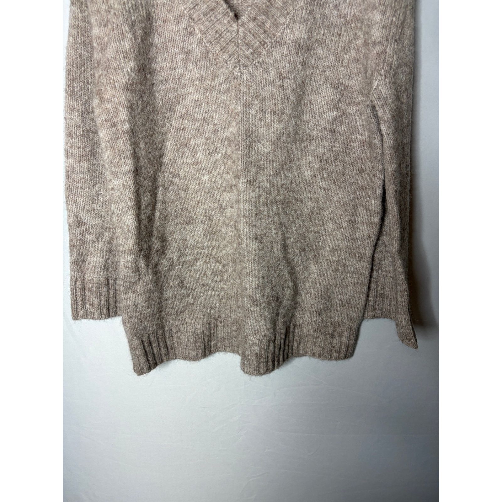 SER.O.YA Ser.o.ya cream alpaca wool blend oversized V neck sweater Size XXS / US 00 / IT 34 - 6 Thumbnail