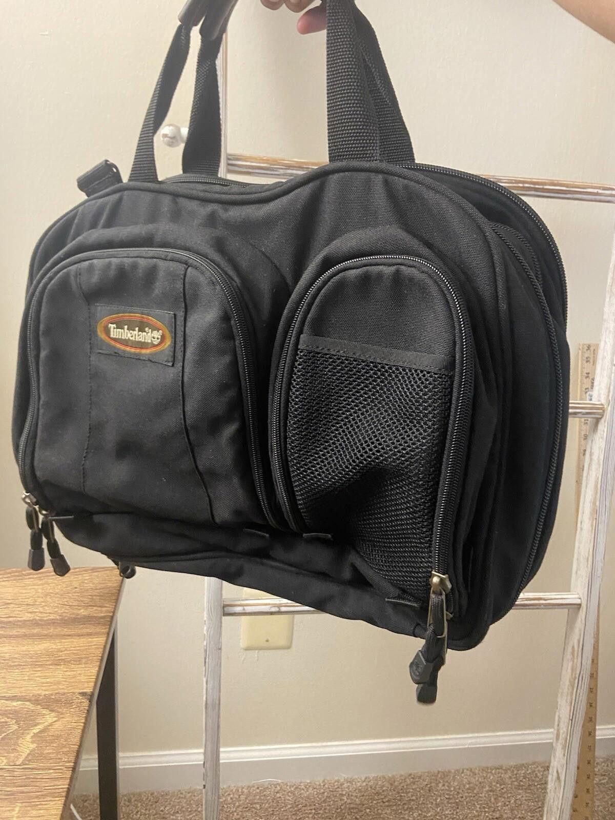 Timberland Timberland canvas leather smaller duffle travel carry on bag Size ONE SIZE - 3 Thumbnail