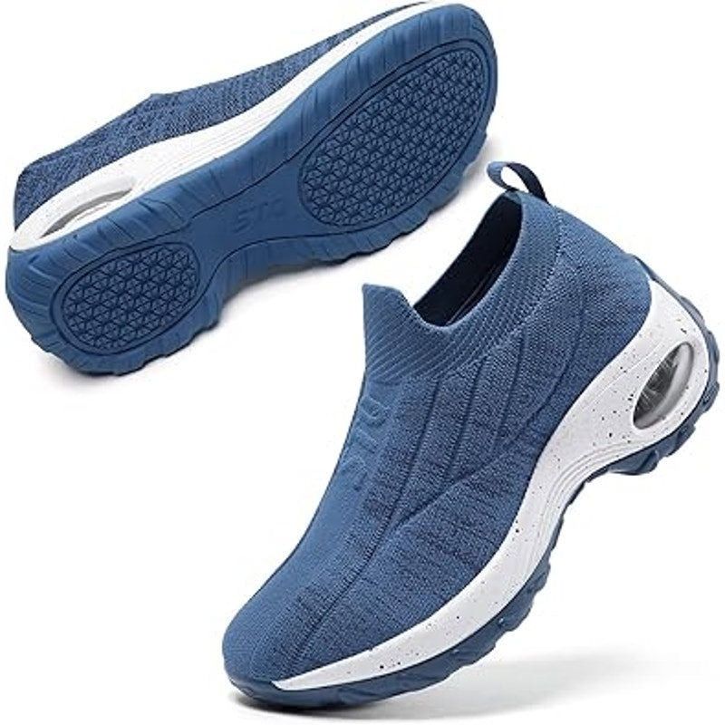 Other STQ Women's 7.5 Blue Mesh Slip-On Arch Support Walking Shoes Size US 7.5 / IT 37.5 - 1 Thumbnail