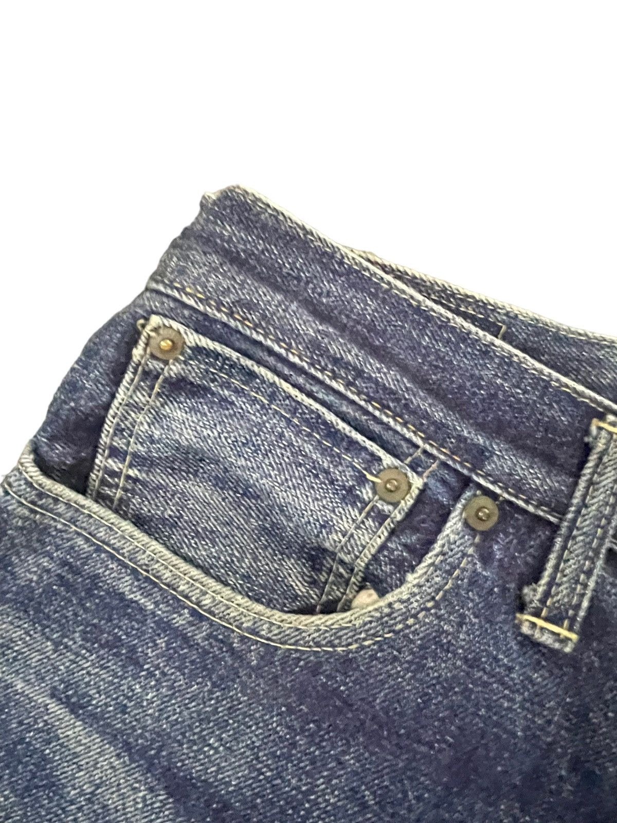 Denime Vintage Denime Orizzonti Selvedge Faded Distresed Denim Size US 30 / EU 46 - 9 Thumbnail