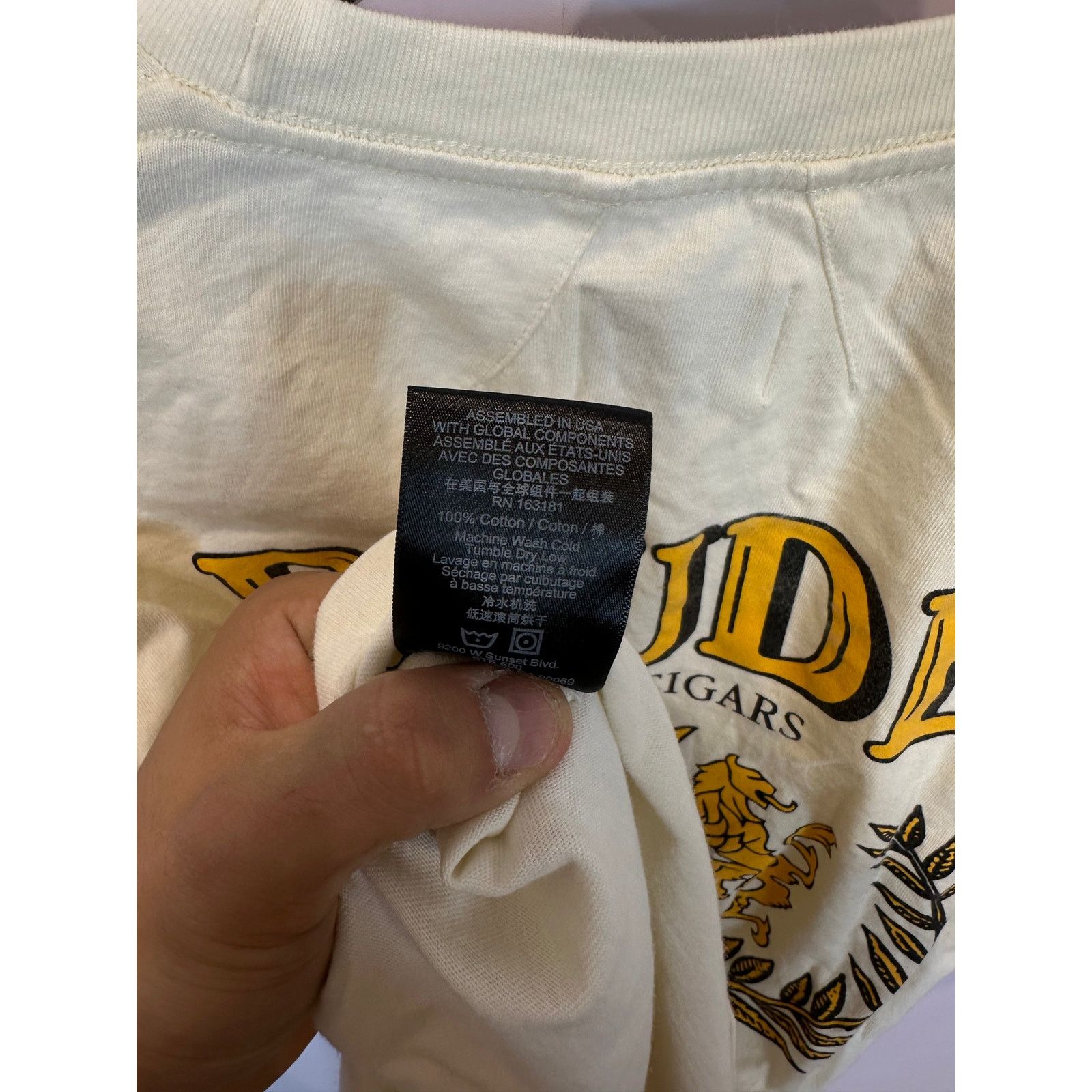 Rhude Rhude Premium Cigars Tee Cream Yellow Used Small Size US S / EU 44-46 / 1 - 5 Thumbnail
