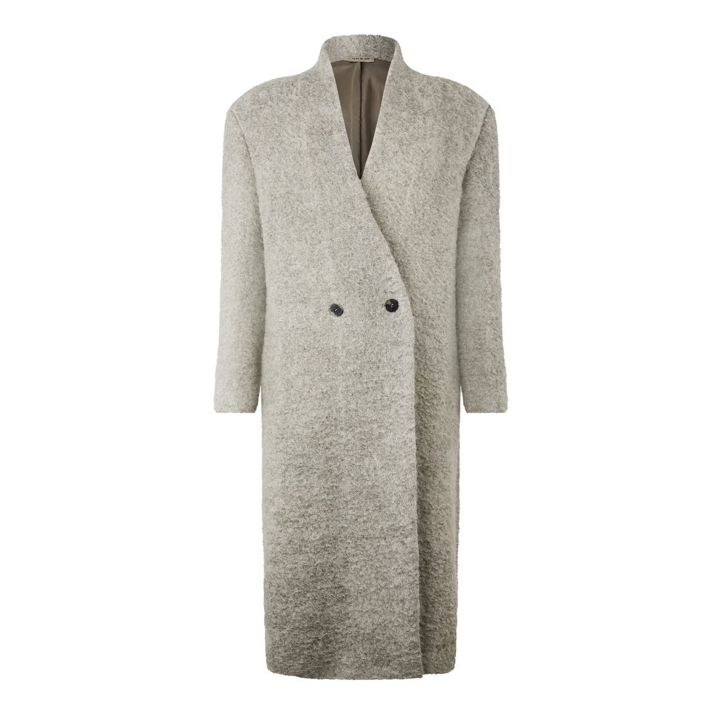 Fear of God o1g2r1mq0426 Double-Breasted Oversized Fit Overcoat in Grey Size US L / EU 52-54 / 3 - 5 Thumbnail