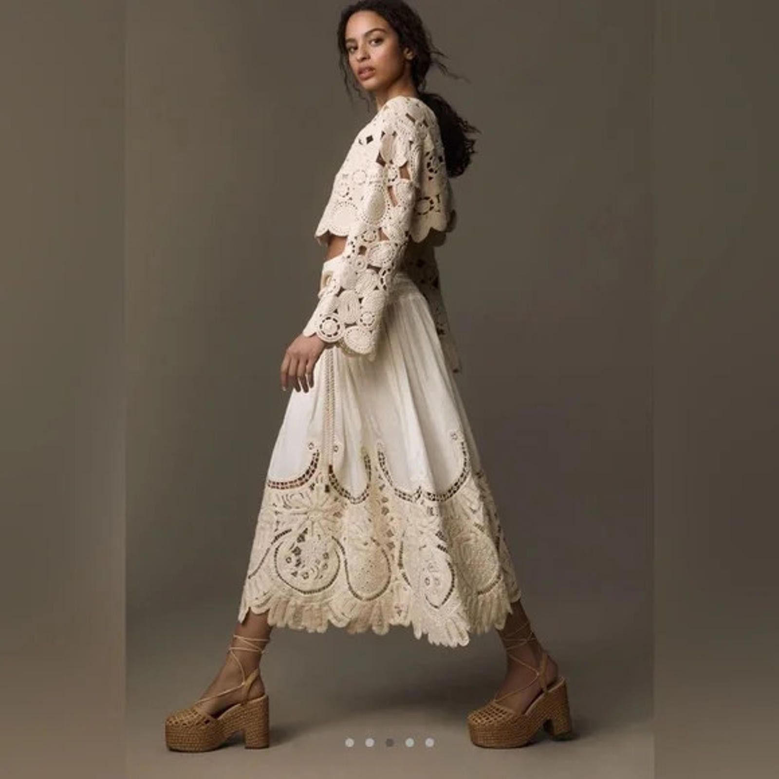 Anthropologie $328 NWT Anthro Love The Label Boho Maxi Skirt XS/S/Med* Size 28" / US 6 / IT 42 - 2 Thumbnail