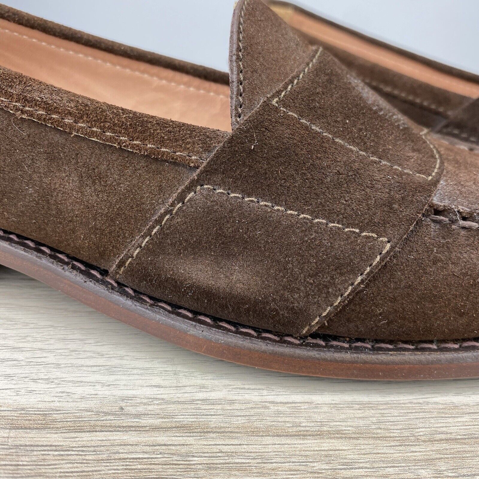 Polo Ralph Lauren Vintage Polo Ralph Lauren Suede Crest Loafers Leather 11.5D Size US 11.5 / EU 44-45 - 20 Thumbnail