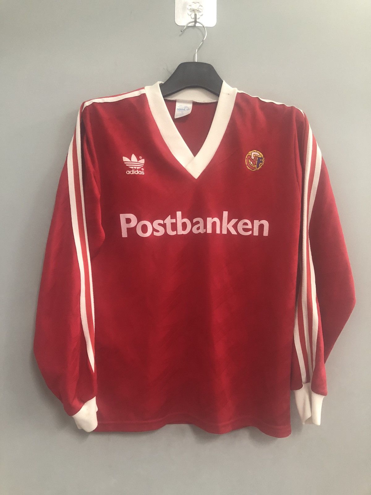 Adidas Vintage NORWAY Jersey 90s Longsleeve Adidas Size US M / EU 48-50 / 2 - 1 Thumbnail