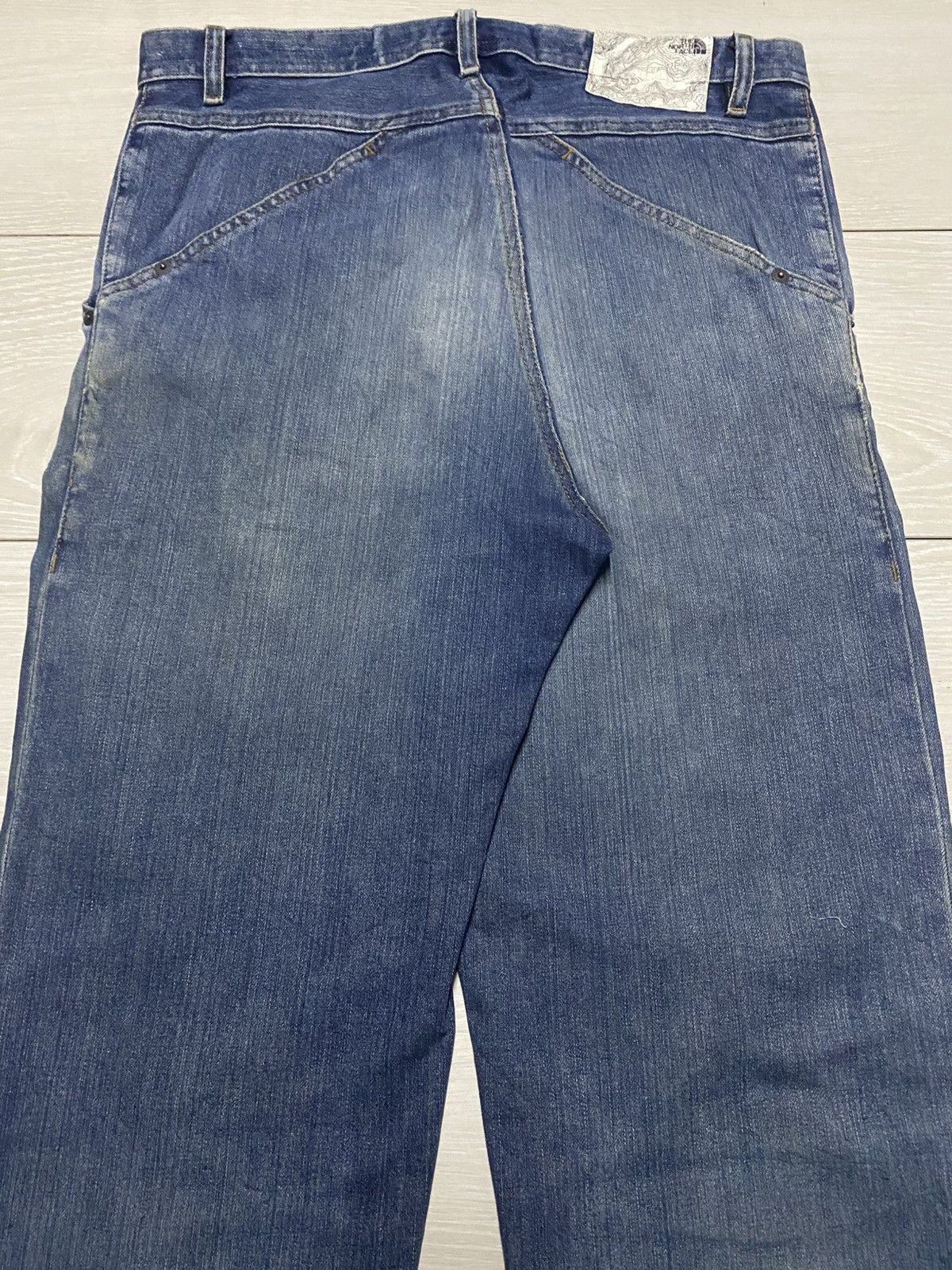 The North Face Vintage The North Face Distressed Slim Fit Jeans Size US 33 - 4 Thumbnail