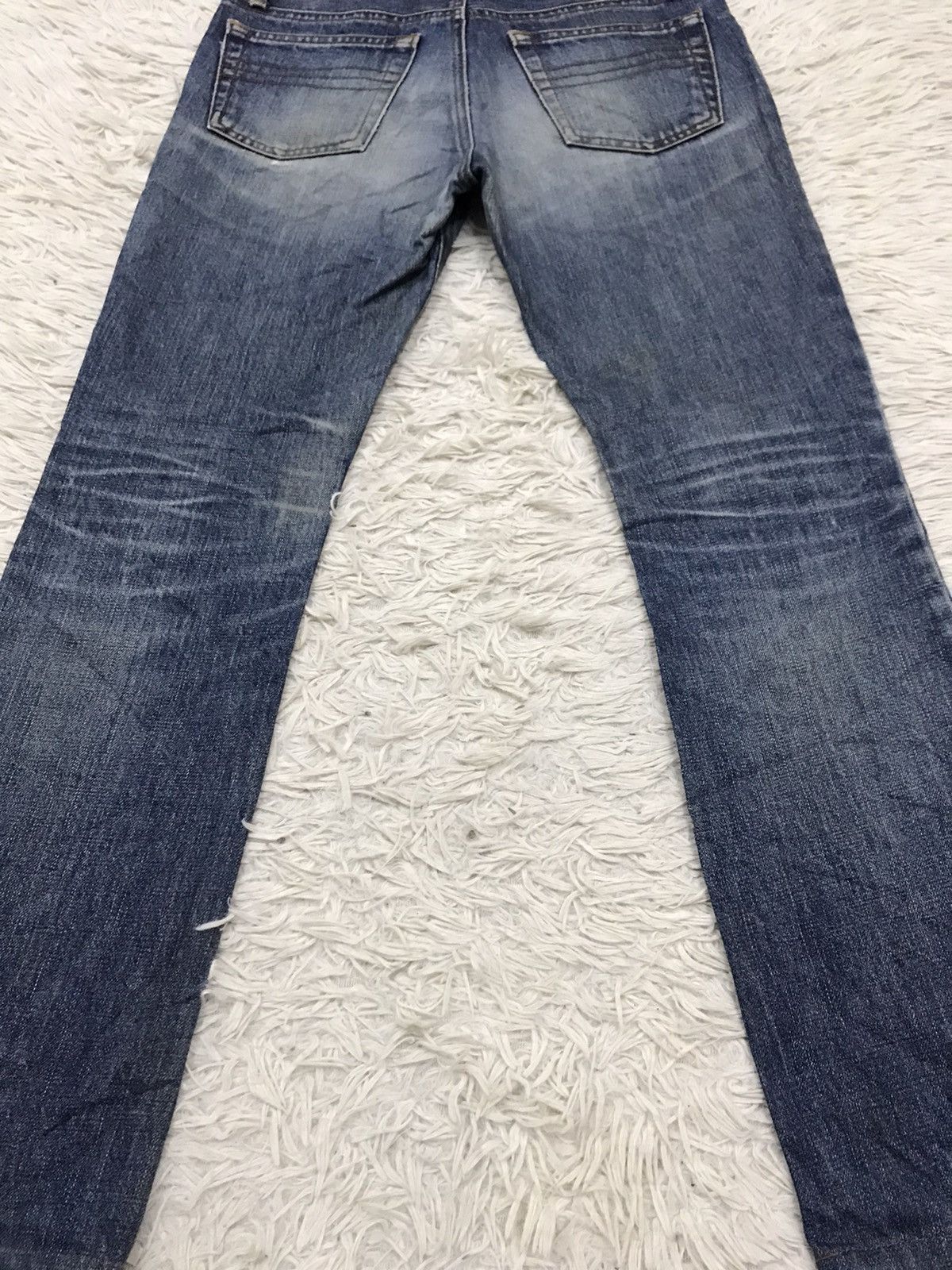 Designer 🔥Flare🔥 Vintage Alcali Distressed Denim Jeans Size US 29 - 13 Thumbnail