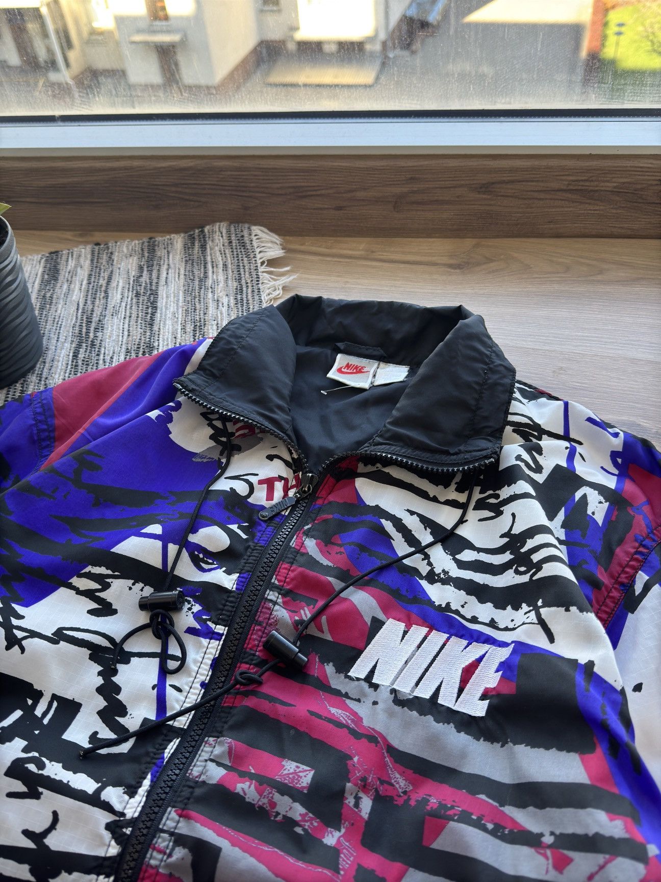Nike × Vintage Vintage Nike Rare 90s Multi logo Y2K Nylon track jacket Size US S / EU 44-46 / 1 - 5 Thumbnail