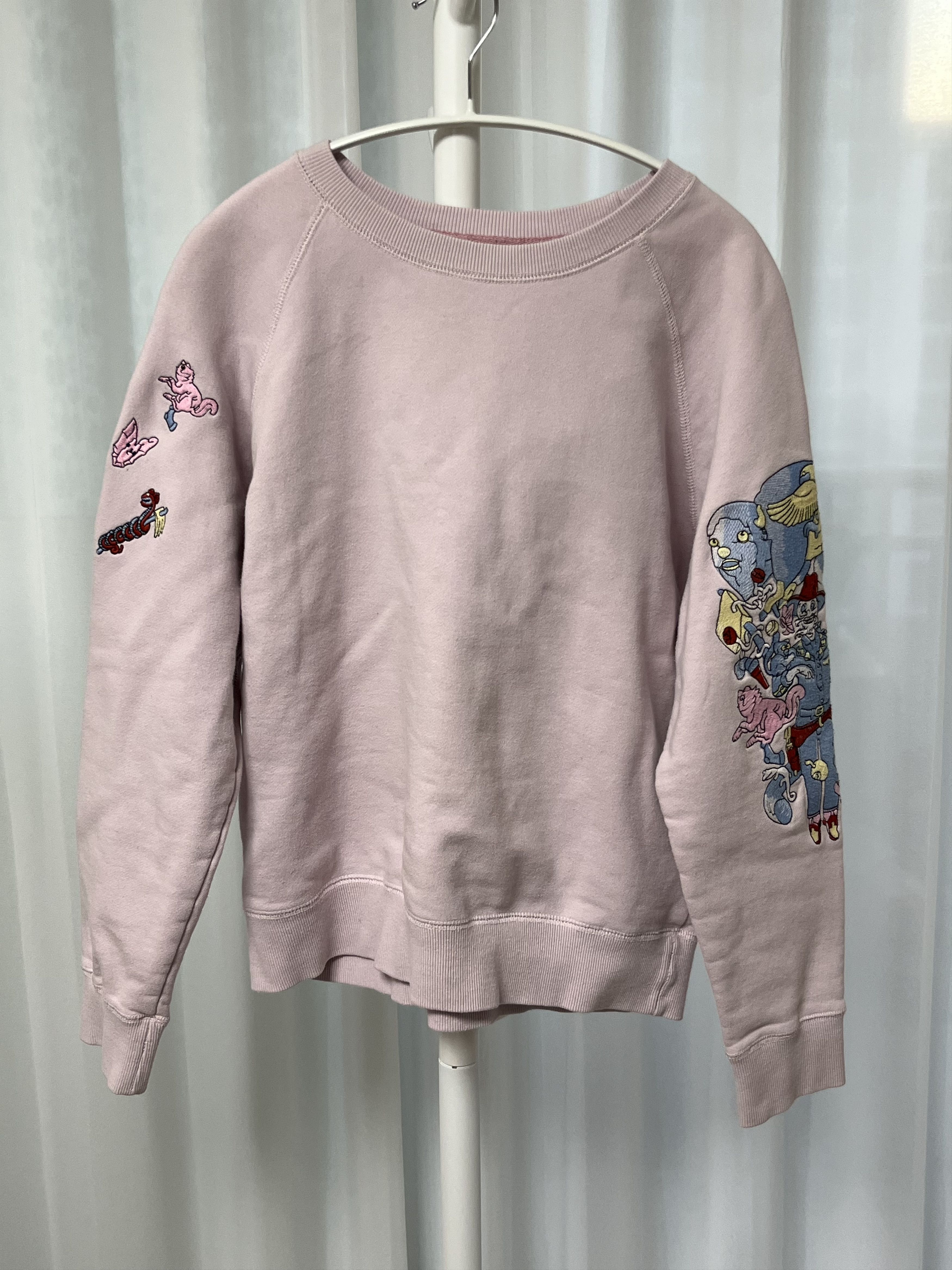 Zadig & Voltaire Zadig & Voltaire Strawberry Milk-Colored Luxe Sweatshirt Size S / US 4 / IT 40 - 1 Thumbnail