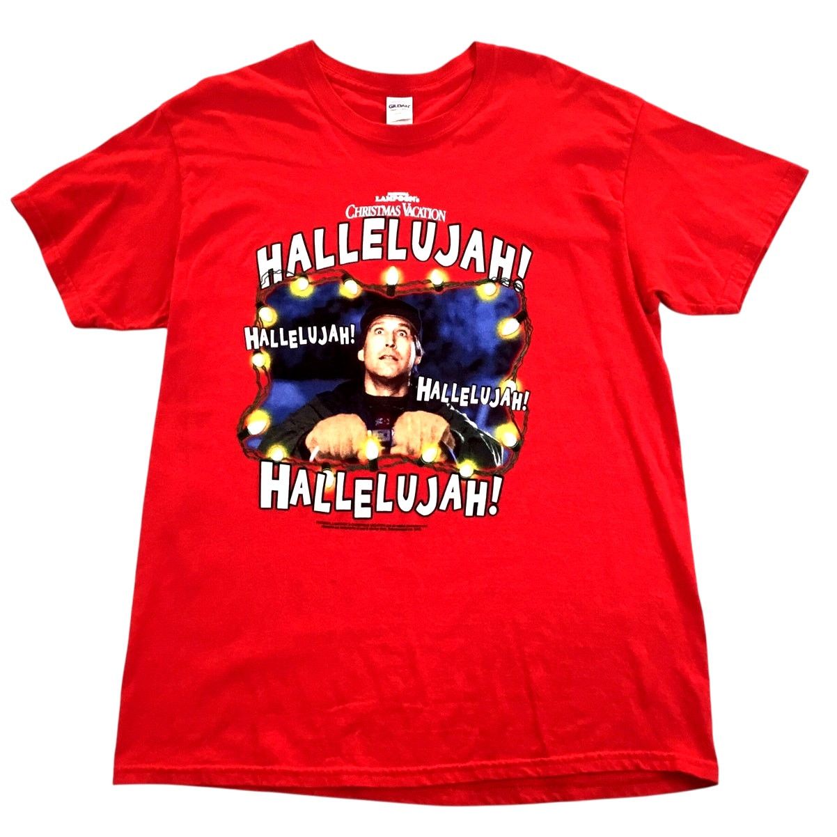 Gildan National Lampoon Christmas Vacation Hallelujah T-Shirt Large Size US L / EU 52-54 / 3 - 1 Thumbnail