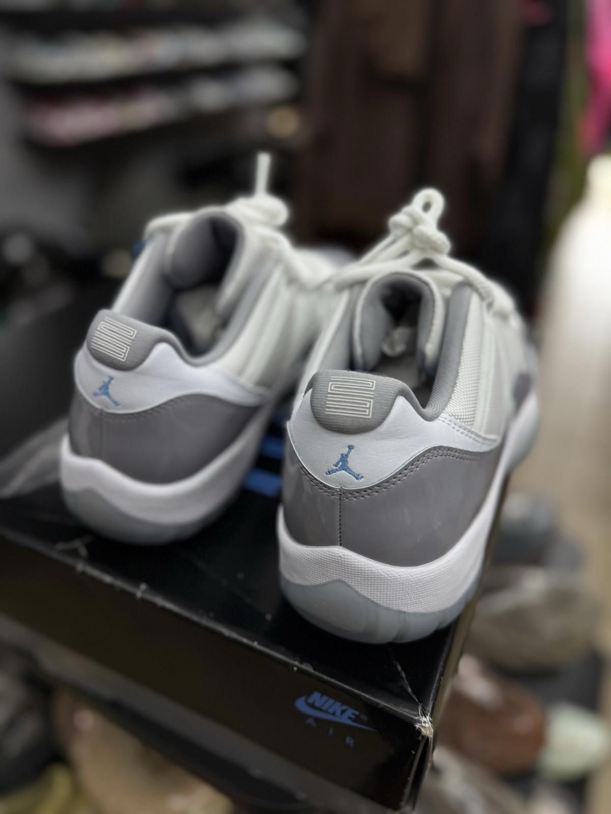 Jordan Brand Air Jordan 11 Retro Low Cement Grey White UNC Blue Size 13 Size US 13 / EU 46 - 7 Thumbnail