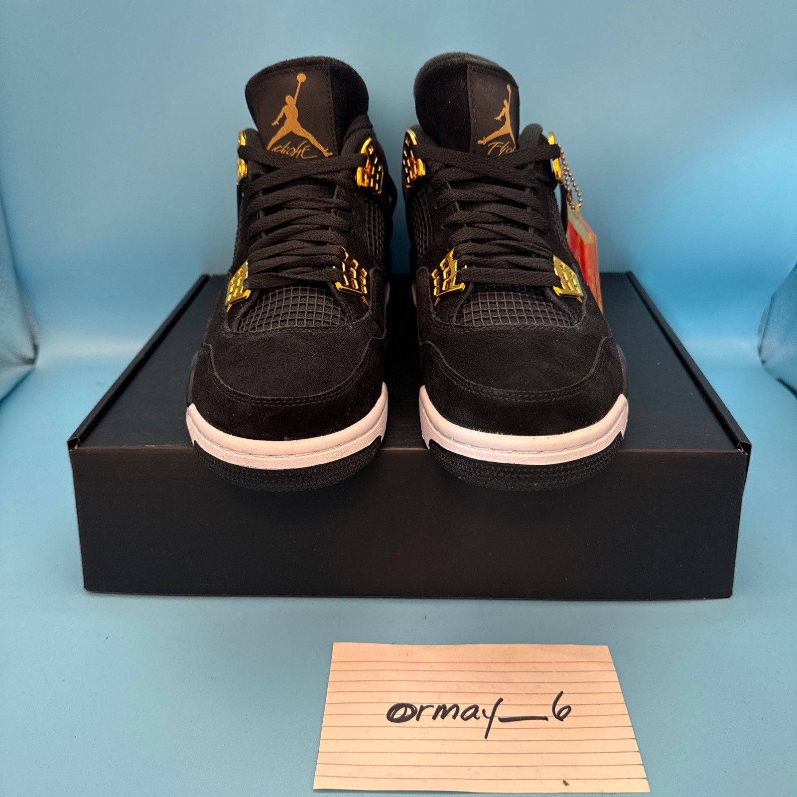 Jordan Brand × Nike Air Jordan Retro 4 "Royalty" 2017 m8.5 w10 Size US 8.5 / EU 41-42 - 4 Thumbnail