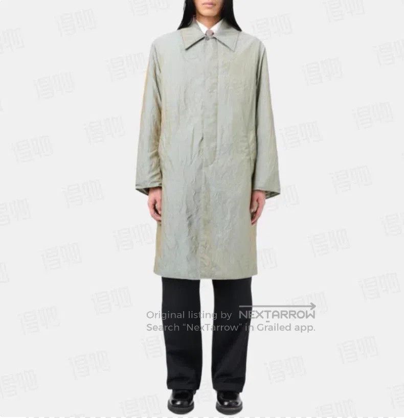 Our Legacy Our Legacy Pleated Minimalist Casual Coat - Olive with Thi Size US M / EU 48-50 / 2 - 1 Thumbnail