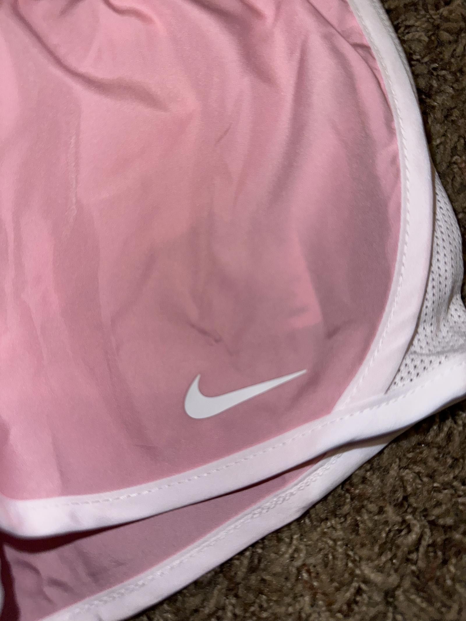 Nike Nike Girl`s Dri FIT Printed Dry Tempo Running Pink Shorts Size 24" / US 00 / IT 34 - 2 Thumbnail