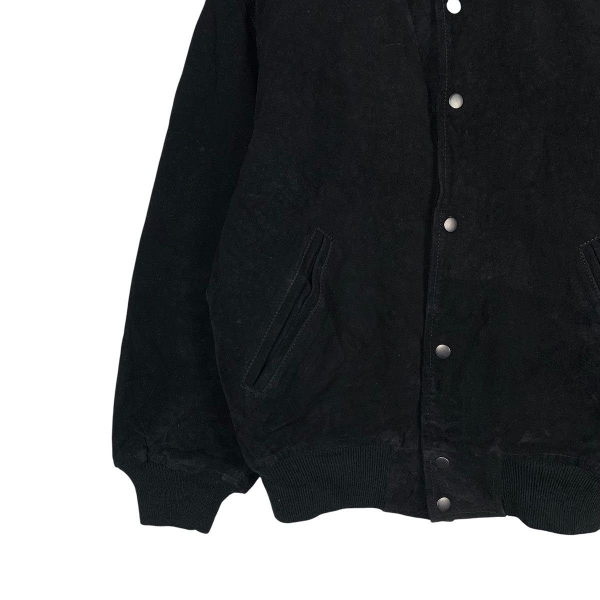 Japanese Brand FRAISBRANCHE Cowhide Black Suede Leather Jacket #1941-C84 Size US M / EU 48-50 / 2 - 3 Thumbnail