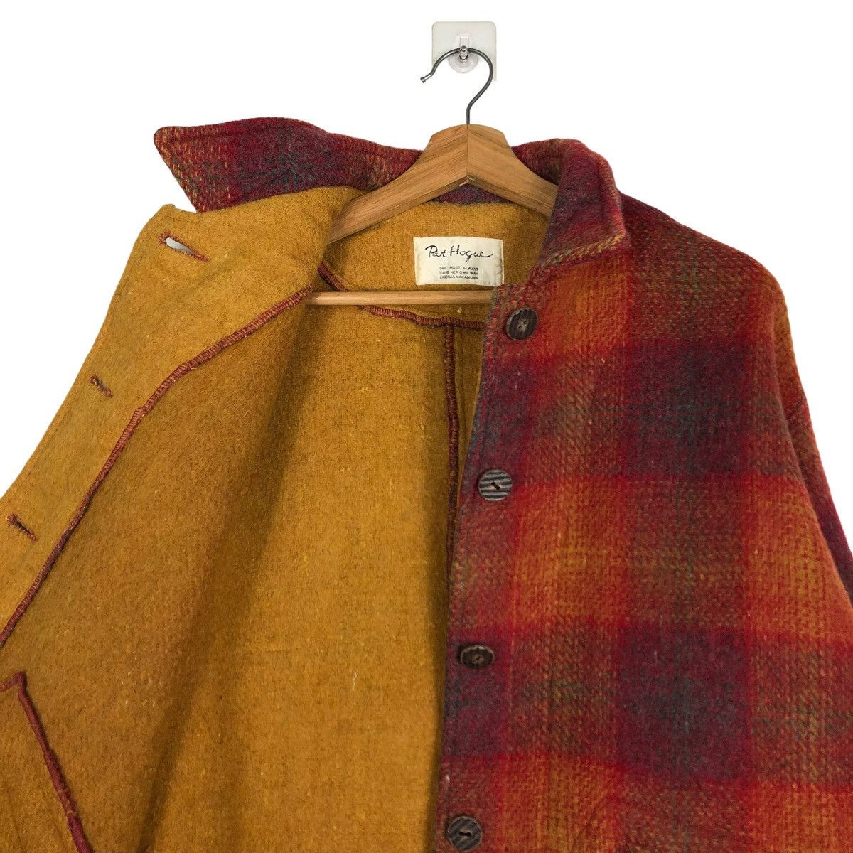 Japanese Brand 🔥VINTAGE BIKER WOOL JACKET PAT HOGUE TARTAN DESIGN Size US M / EU 48-50 / 2 - 12 Thumbnail