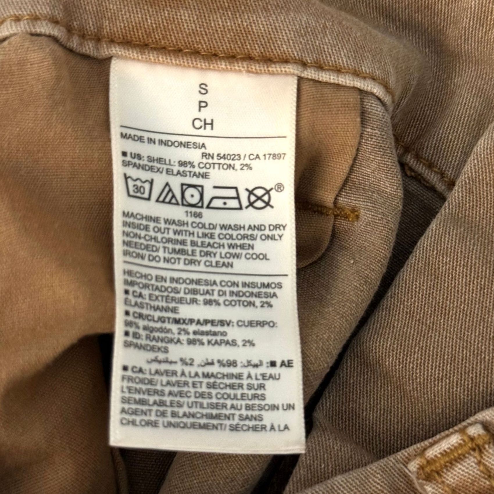 Old Navy VINTAGE? Old Navy Easy Chino Pants Brown Elastic Straight Women S Regular Fall Size 28" / US 6 / IT 42 - 7 Thumbnail